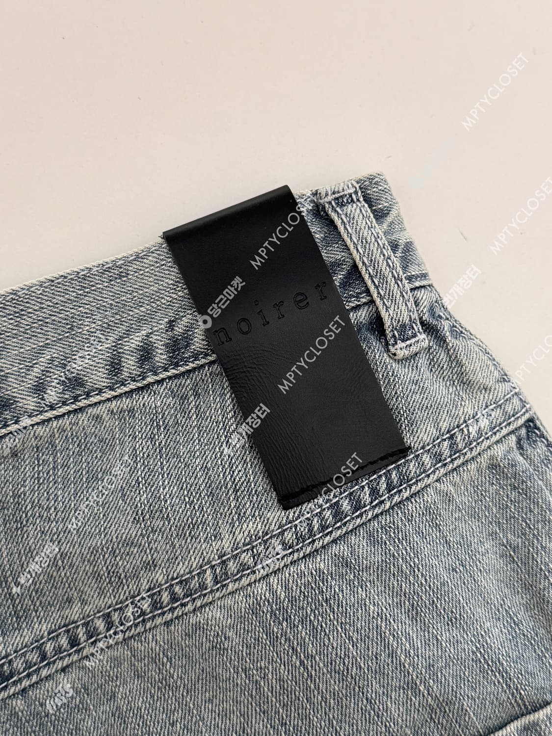 [50] noirer 노이어 와이드데님 팬츠 블루 상품이미지6
