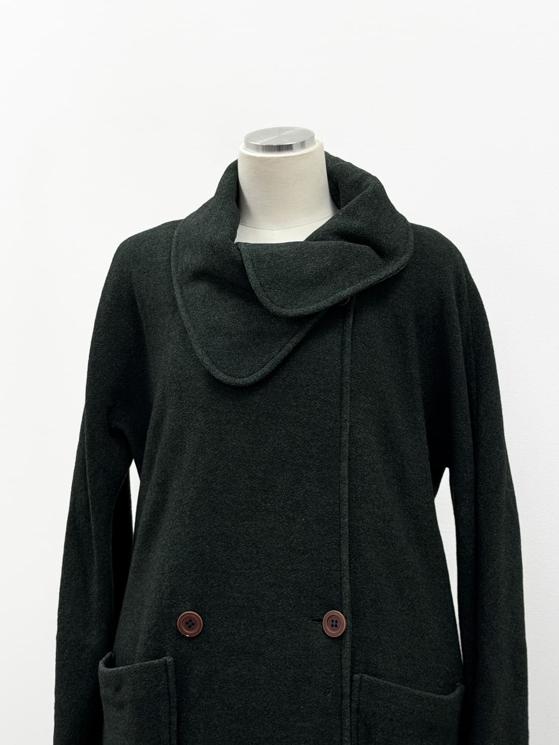 조르지오 아르마니 보르고누오보 21 드레이프 더블 코트 상품이미지2