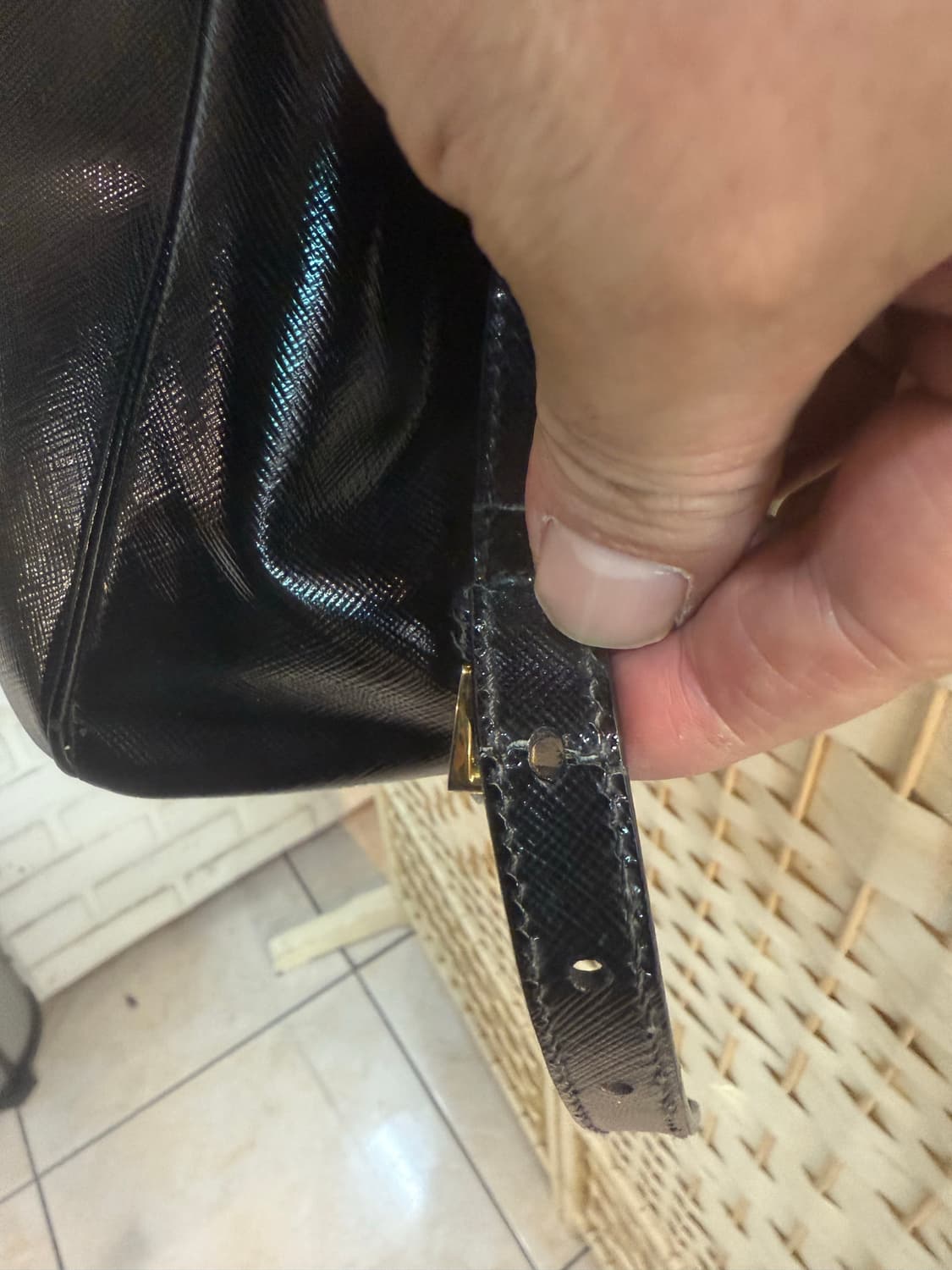 정품 프라다 사피아노 2way백 팝니다 상품이미지4