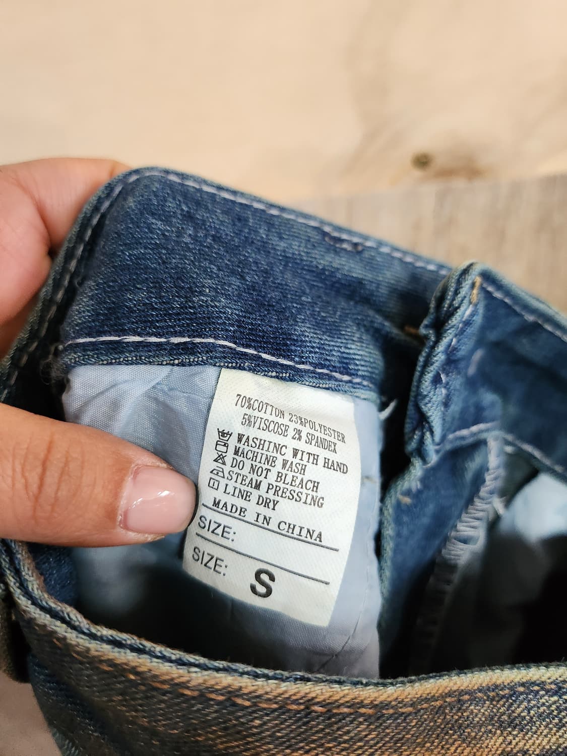 592) 빈티지 카고 포켓 데님 미니 스커트 상품이미지5