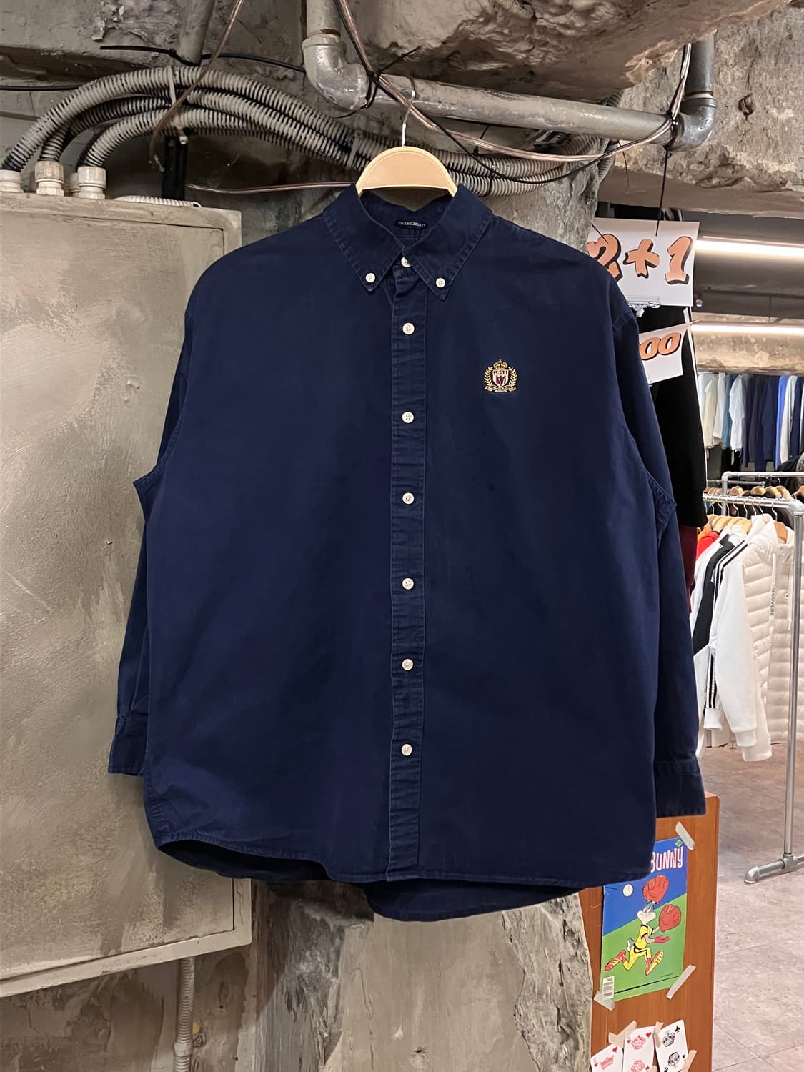 후아유 베이직 셔츠 네이비 M #csz3618 상품이미지1