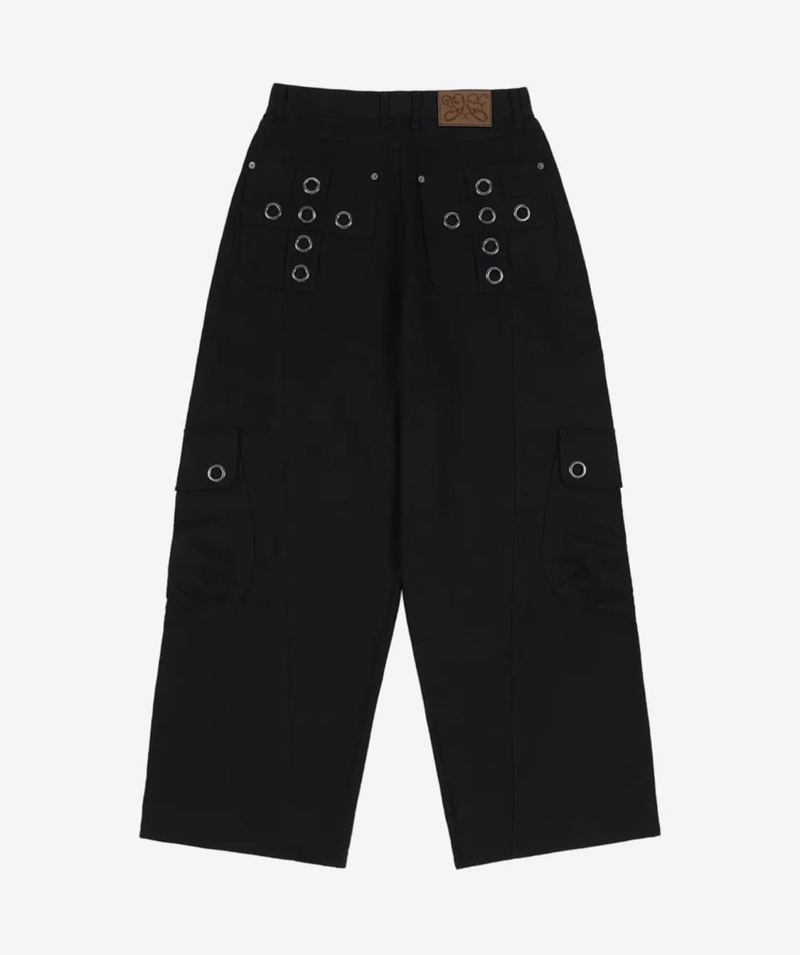 팬시클럽 크로스 포켓 카고 팬츠 (BLACK) F25ZD976 상품이미지2