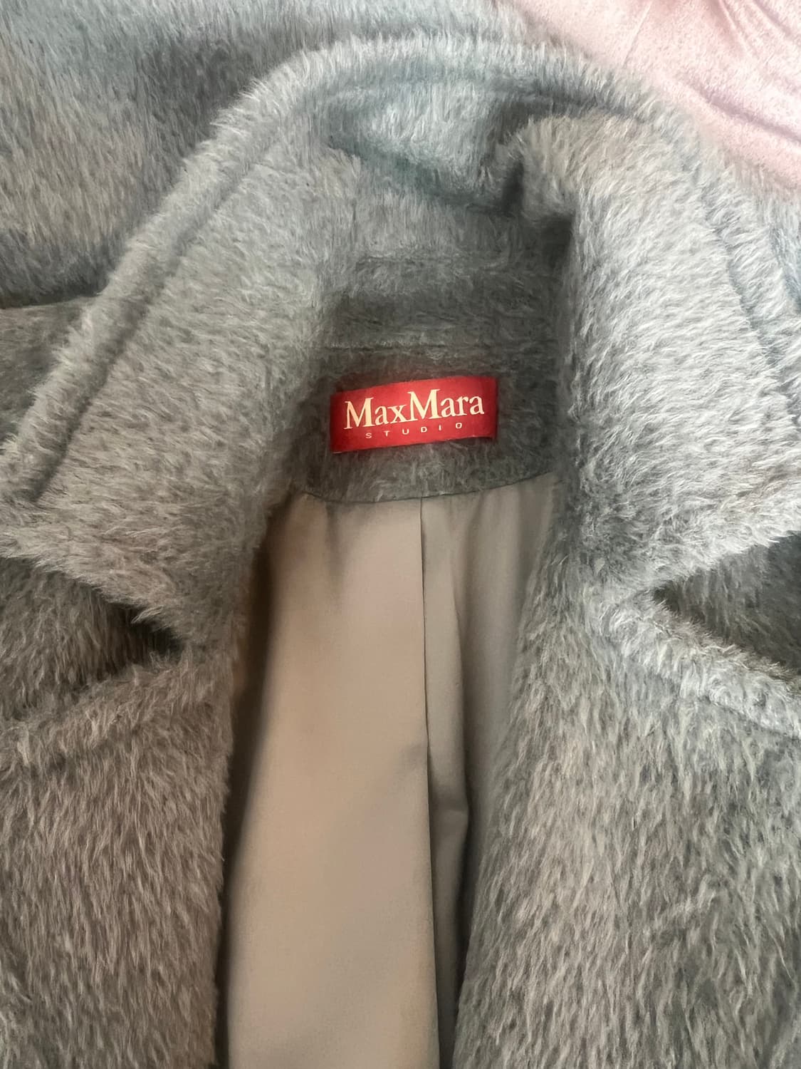 막스마라 여성 민트그린 고트퍼 롱코트 상품이미지5