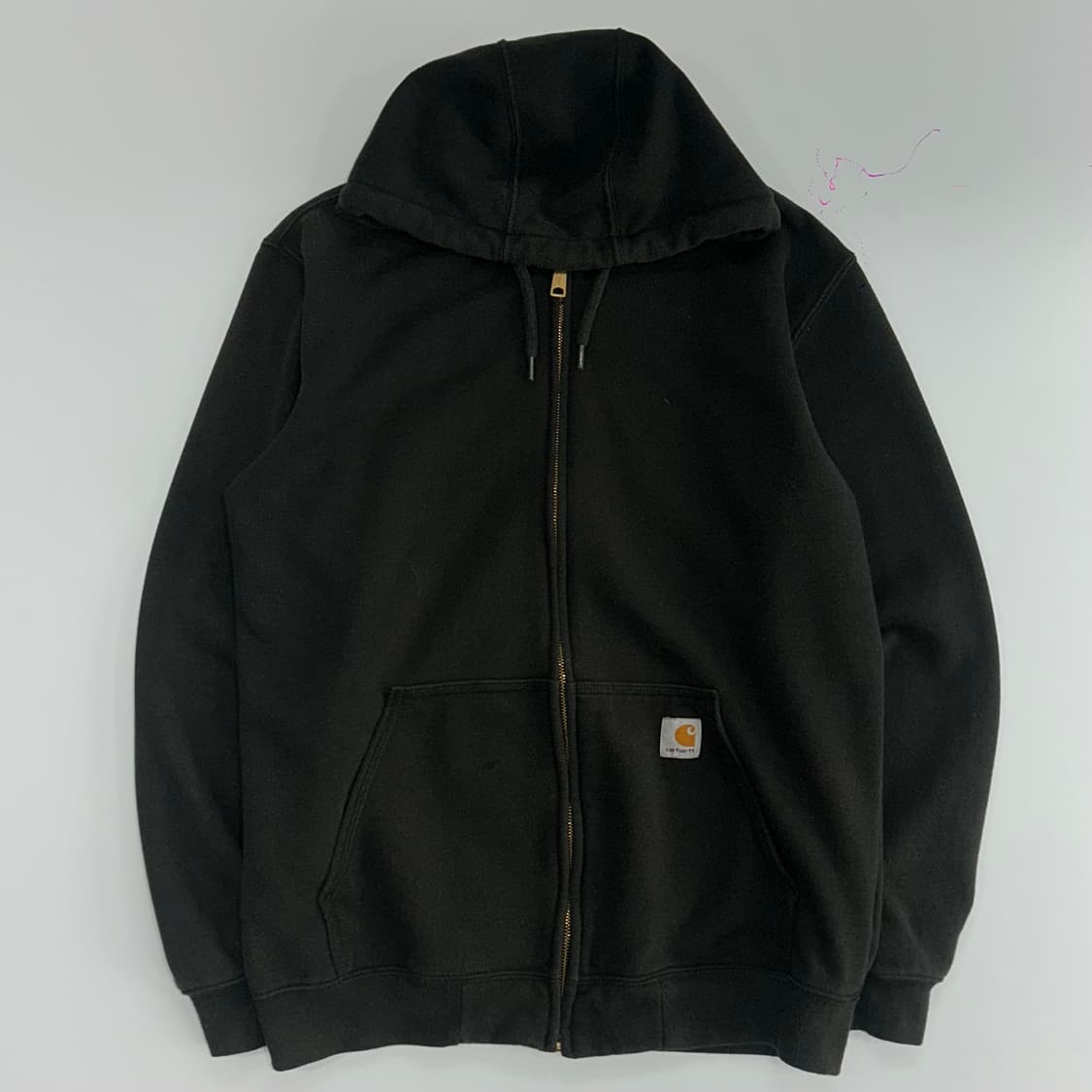 Carhartt 칼하트 오리지널 핏 블랙 후드집업  상품이미지3