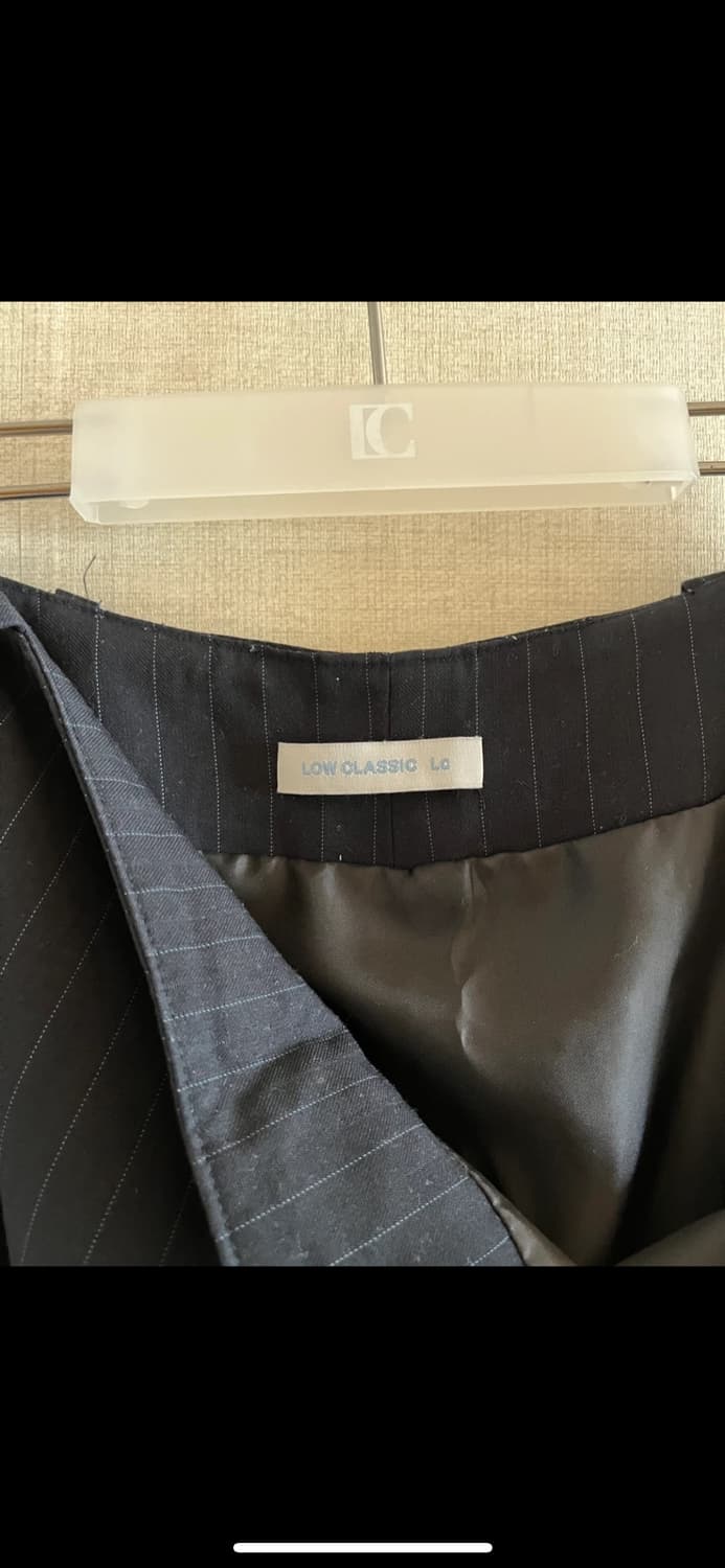 로우클래식 RELAXED SLIT LONG SKIRT_NAVY 상품이미지8