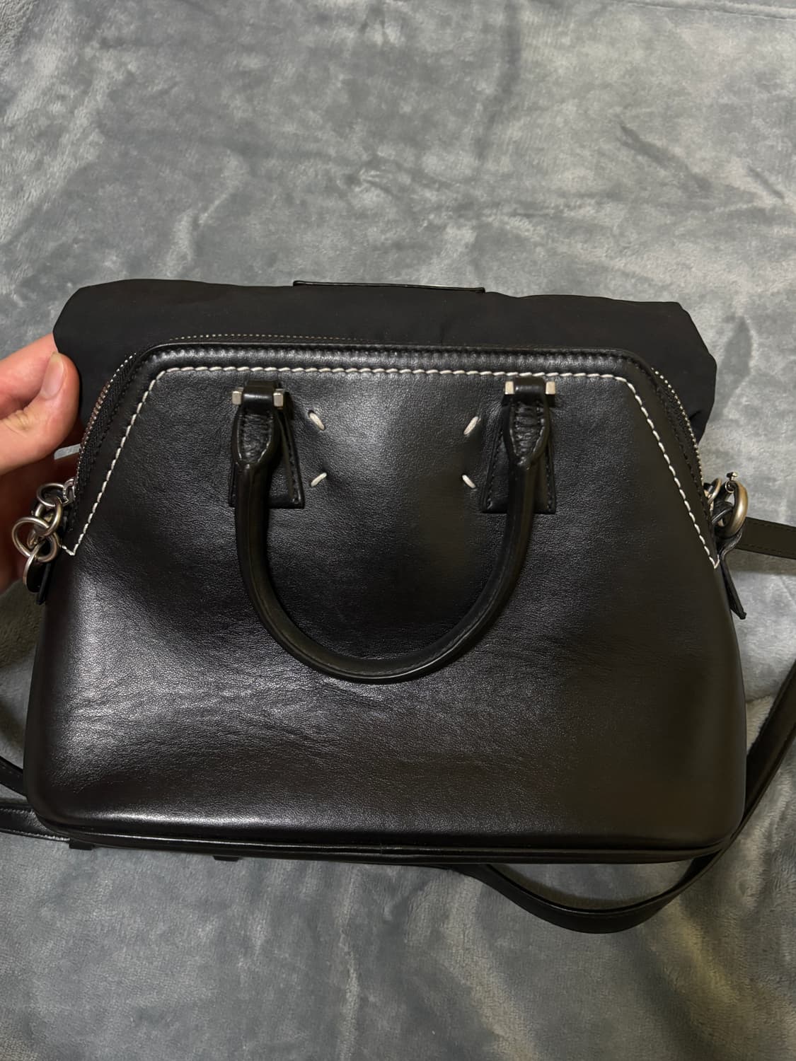 정품 메종 마르지엘라 5AC 미니 블랙 토트백 상품이미지4