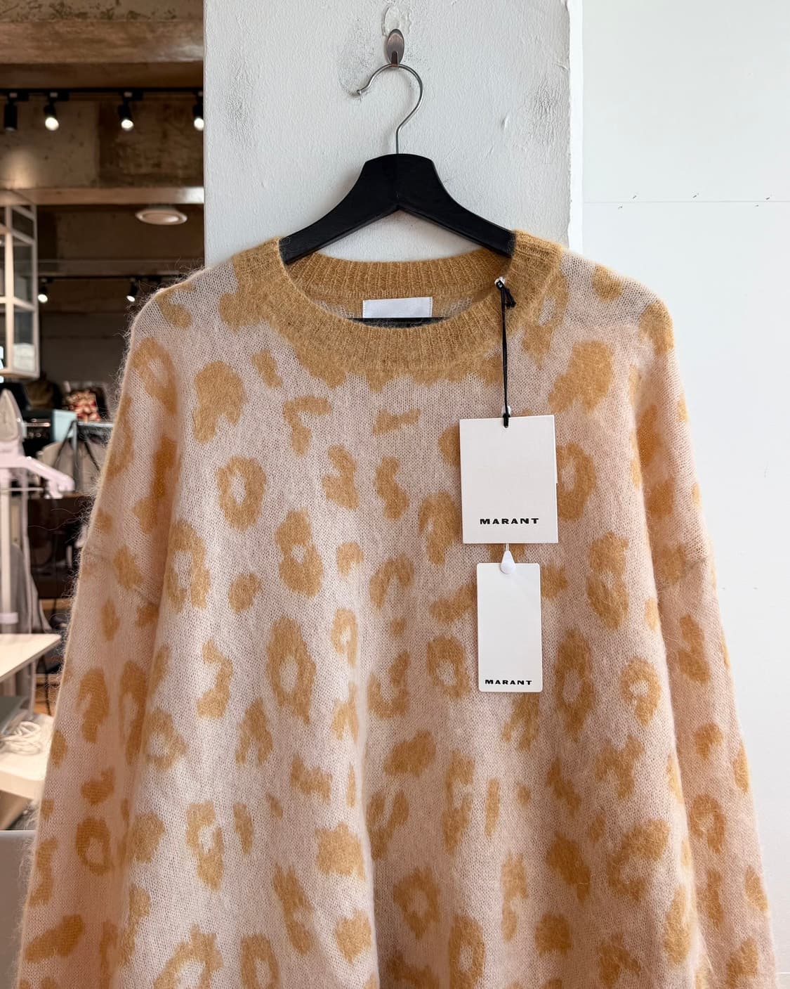 이자벨 마랑 옐로우 테비 와일드 자카드 니트 상품이미지3