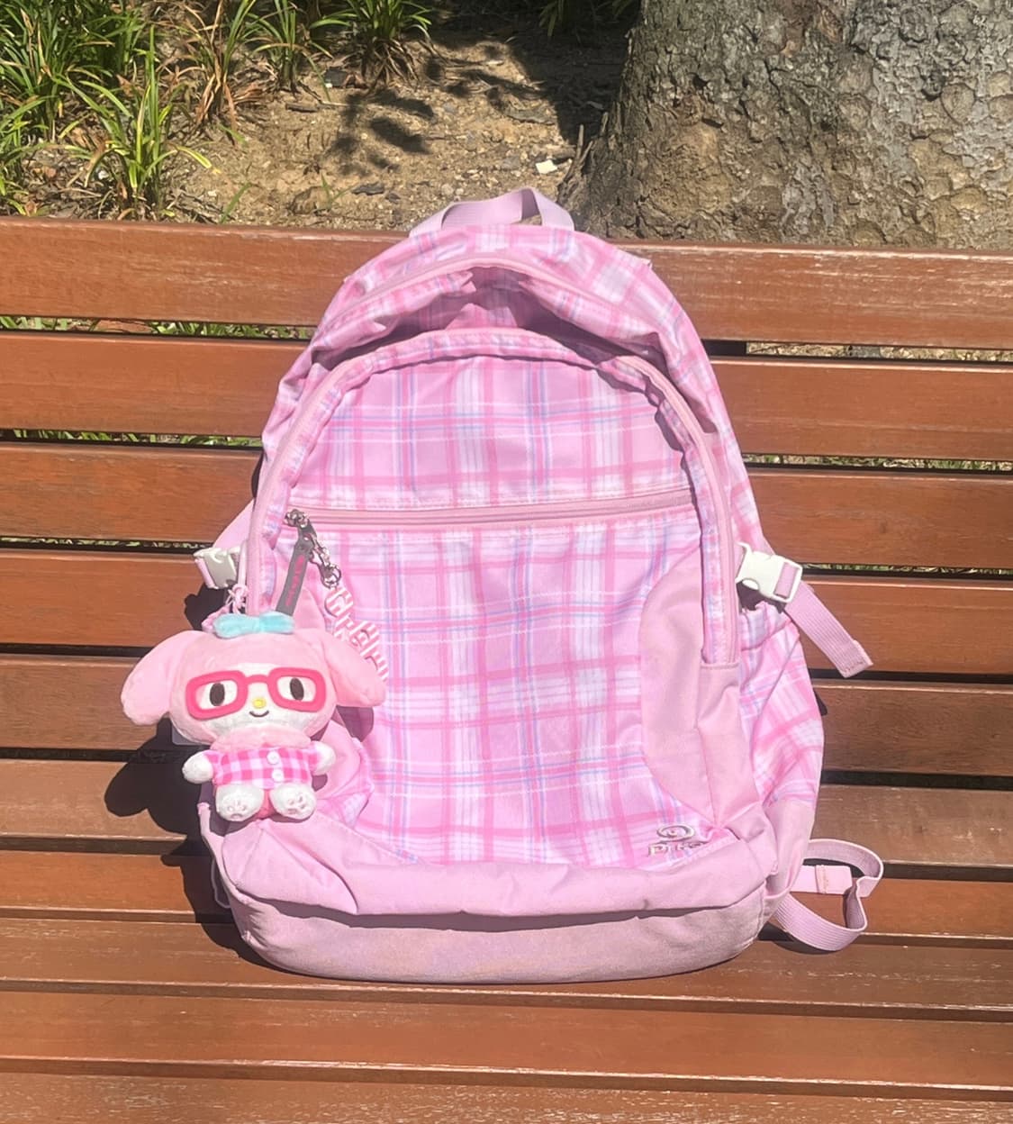 PIKO 딸기우유 체크 백팩 🍓🥛 상품이미지1