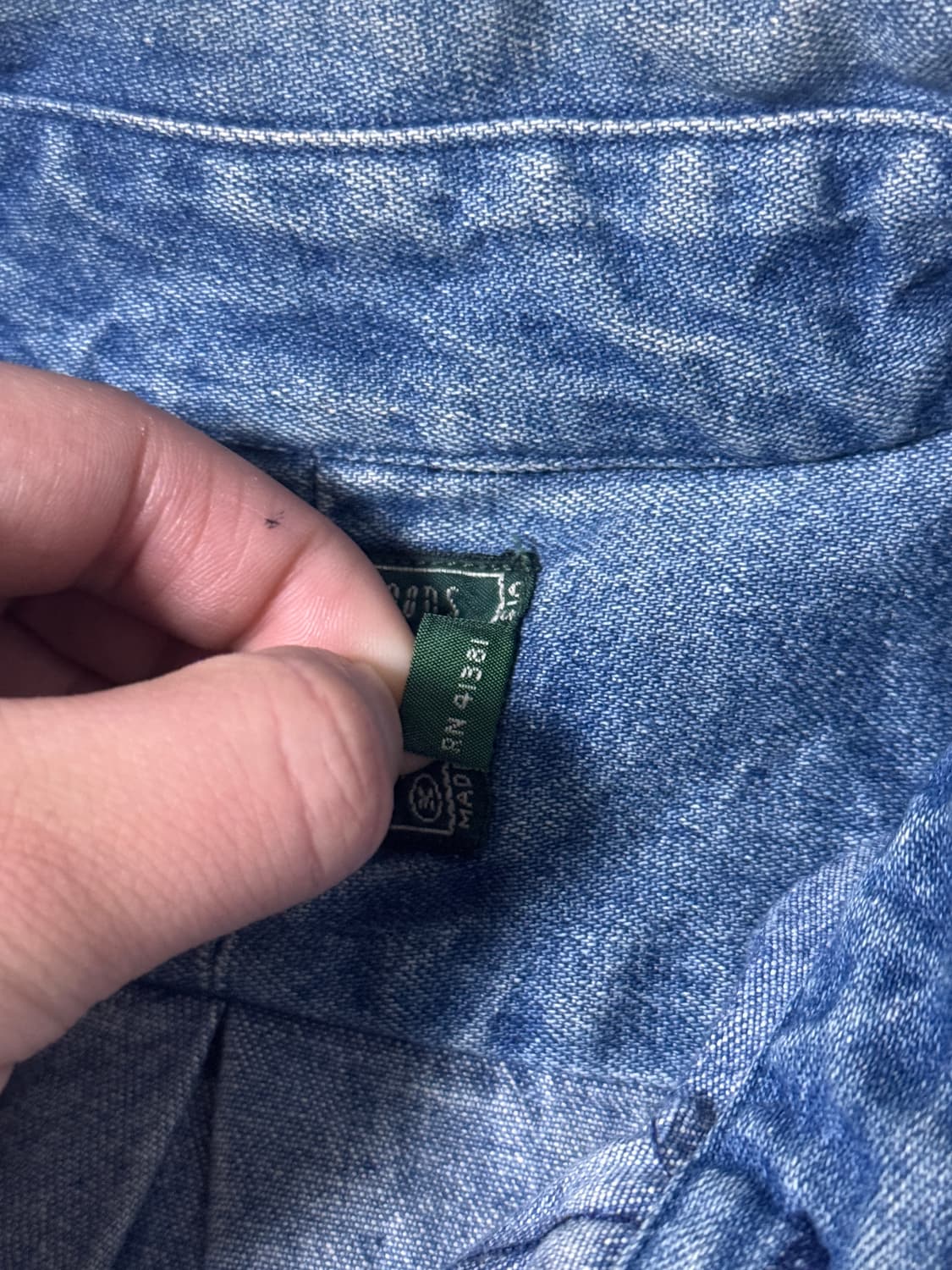 90s 폴로 컨트리 데님 셔츠 rrl 상품이미지6