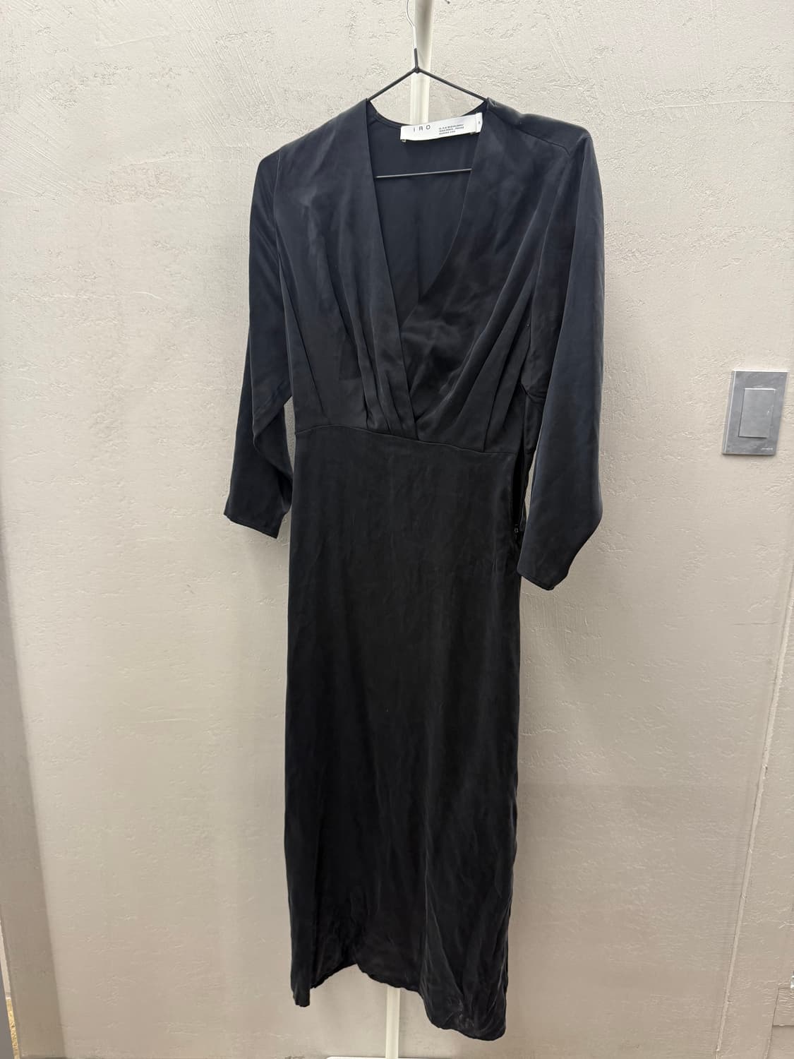 이로 블랙 실크 드레스 상품이미지2