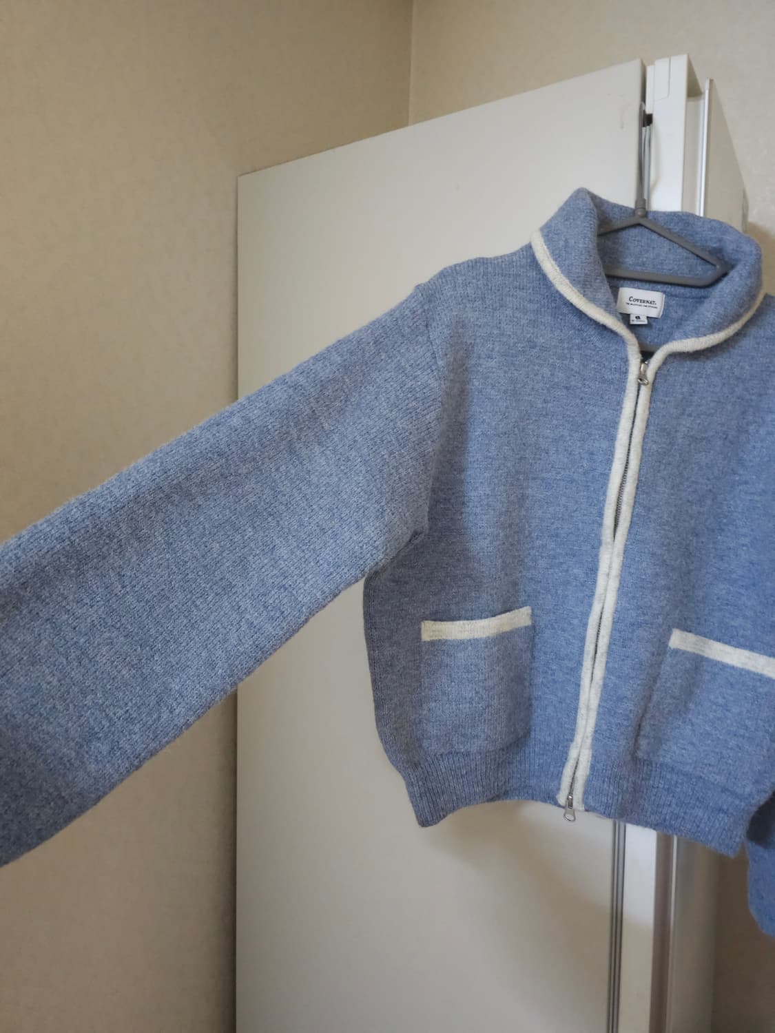 커버낫 우먼 플러피 집업가디건 상품이미지4