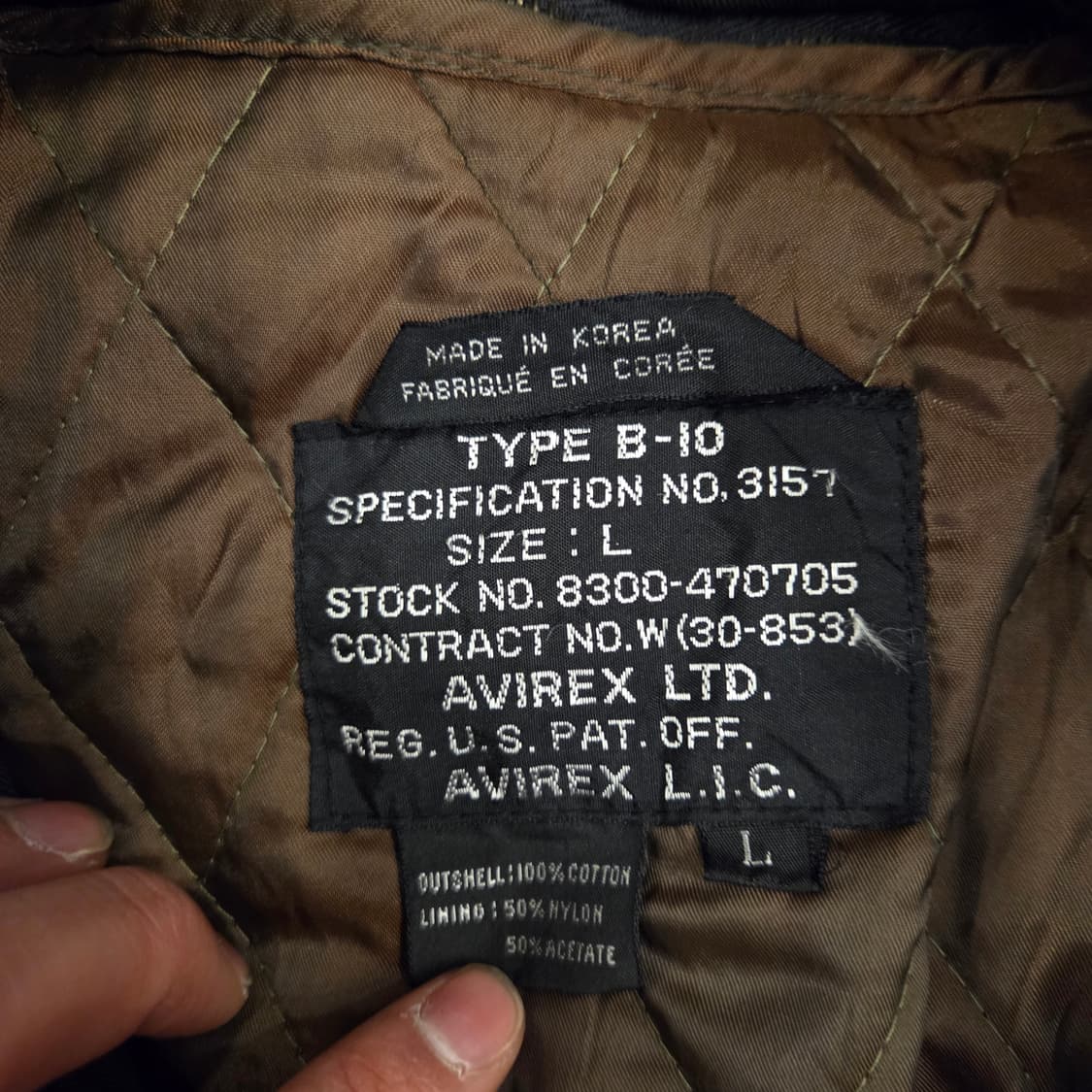 90s 아비렉스 b-10 자켓 L 상품이미지4