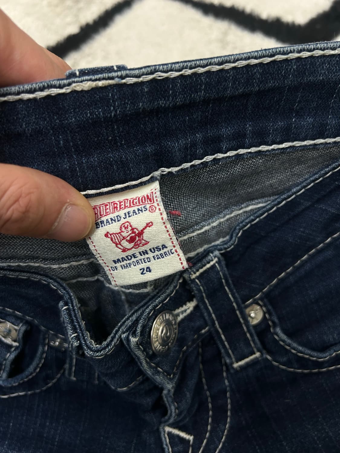 [24]트루릴리젼 빌리 데님팬츠/진청/스판 상품이미지4