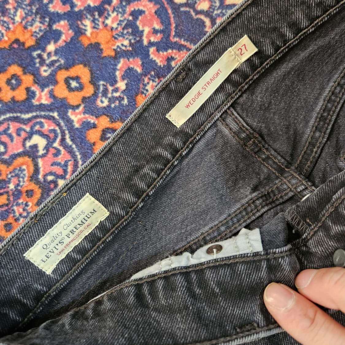 리바이스(Levis) 웨지 스트레이트 프리미엄 데님 팬츠 27size 상품이미지6