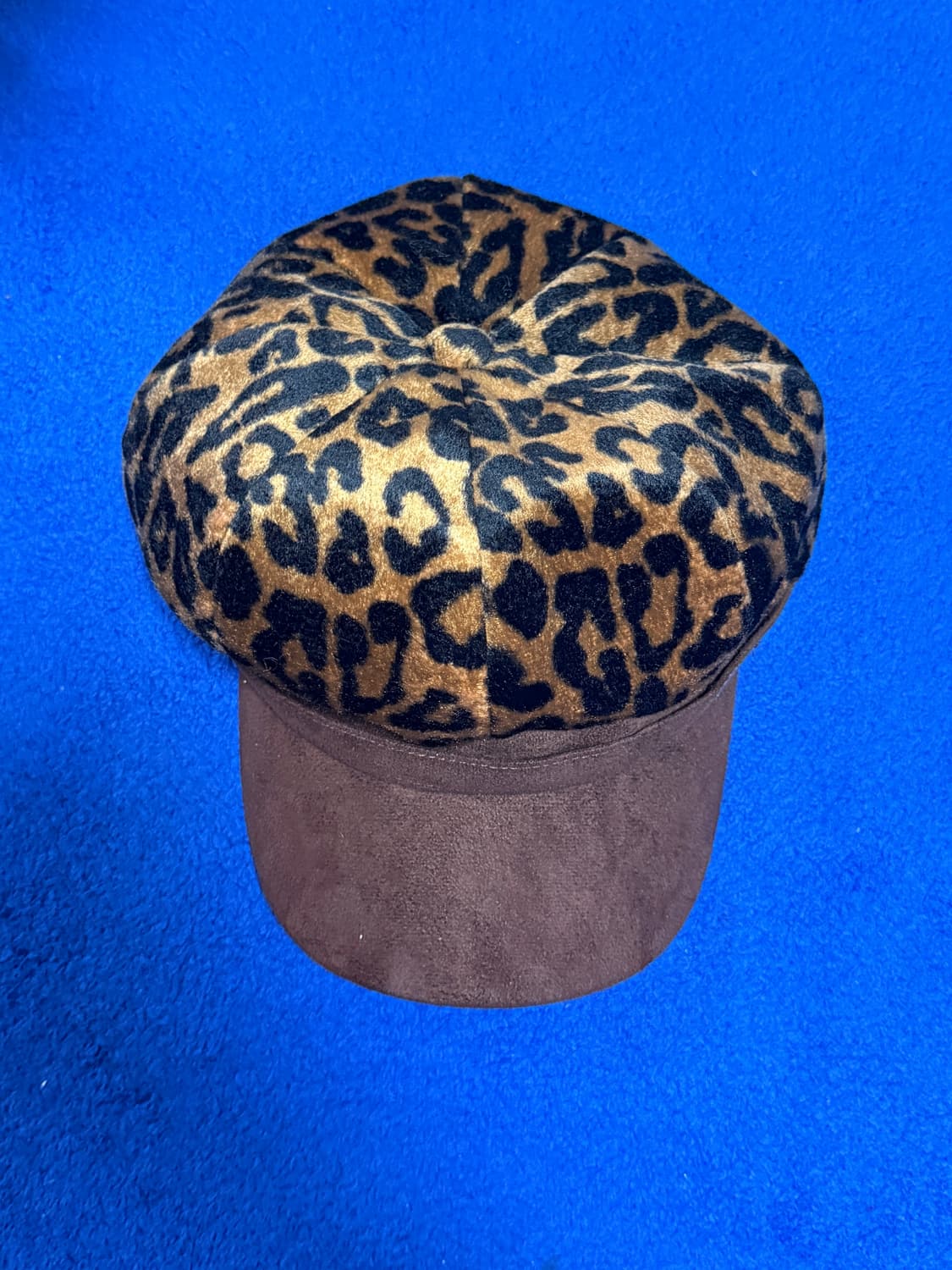 갸루 Y2K 레오파드 헌팅캡 브라운 s 상품이미지2