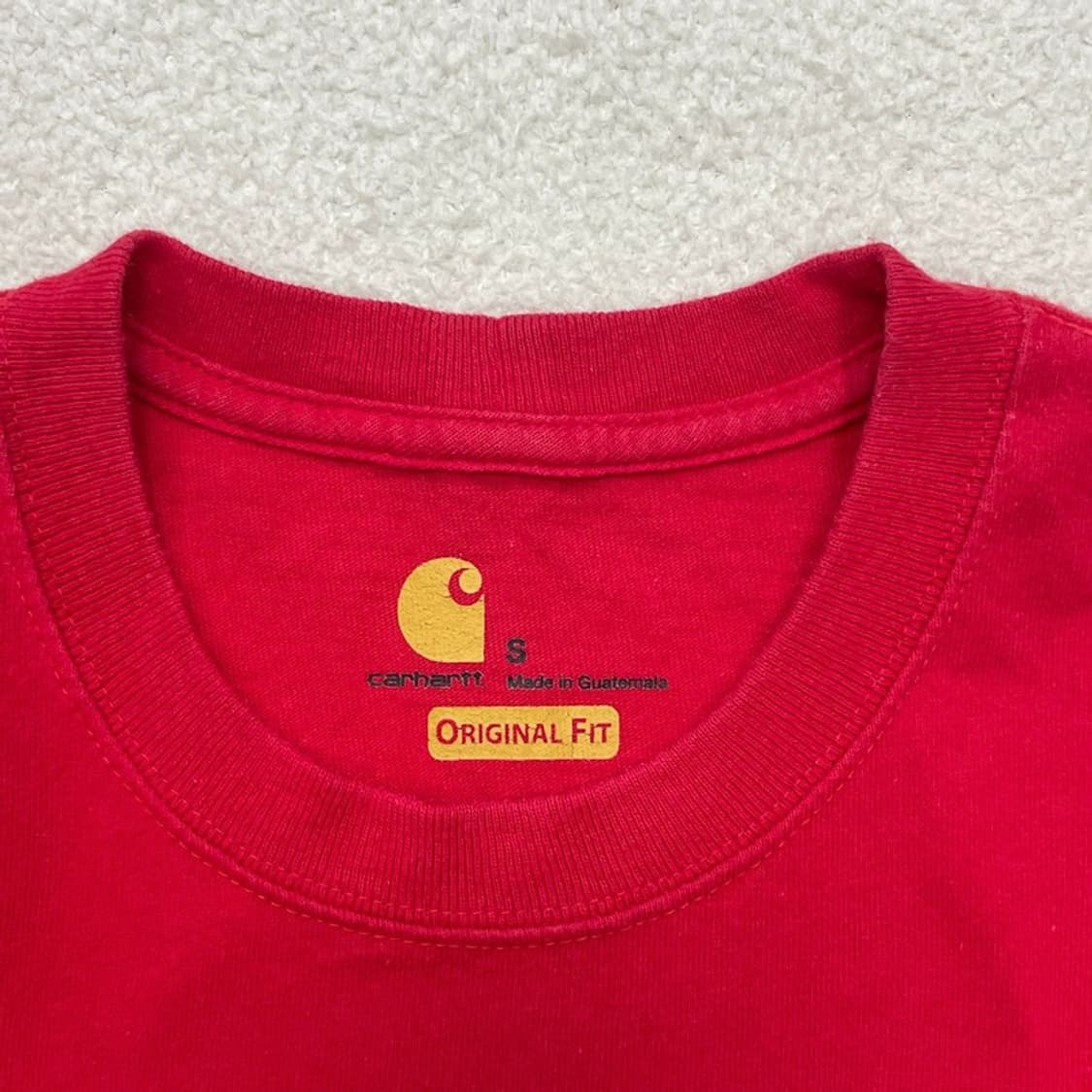 CARHARTT 포켓 반팔티셔츠 레드 S 상품이미지3