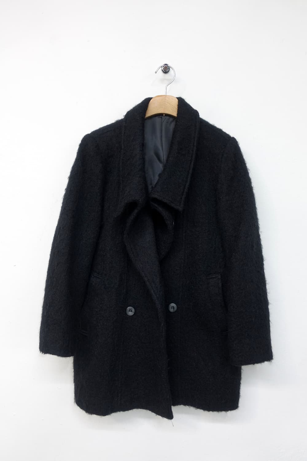 90's SEGGETTO 모헤어 울 코트 상품이미지5