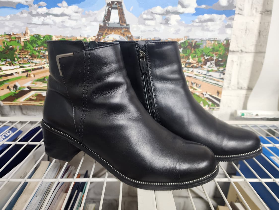 탠디 여성앵클부츠 250 블랙 가죽부츠 HD27 상품이미지3