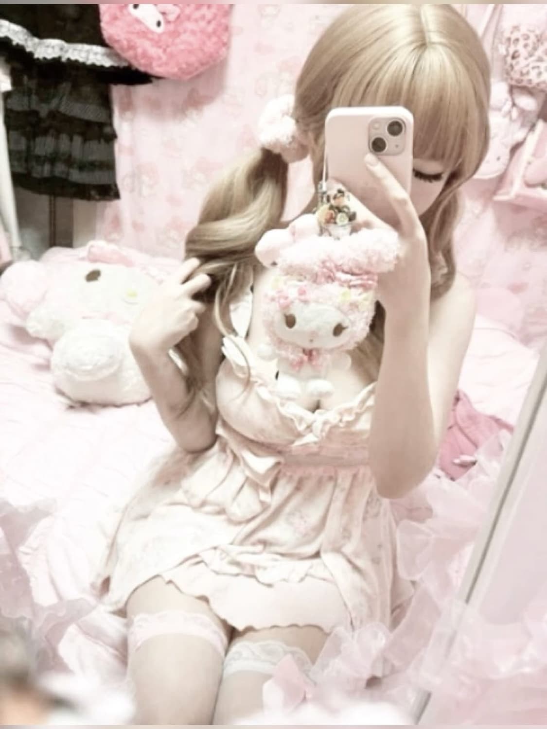 히메갸루 랜박 리즈리사 코트 우사미미 달천 라떼갸루 양산형 stc 빈티지 상품이미지1