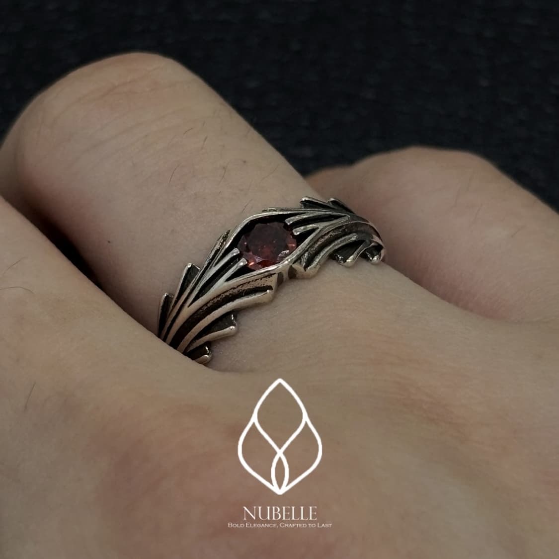 🌗Antique red eye ring / 엔틱 레드아이 반지 상품이미지2