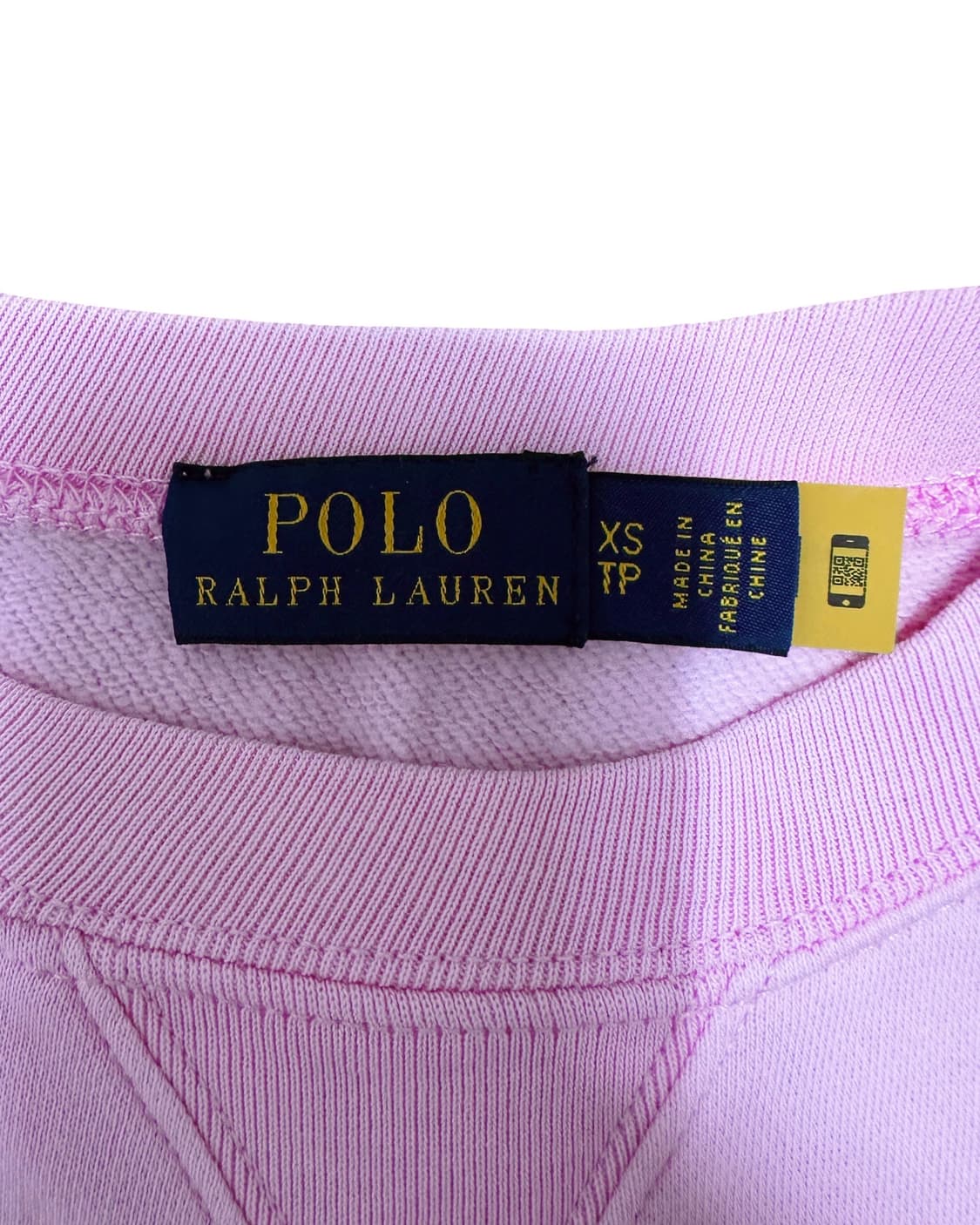 폴로 랄프로렌 qr택 핑크 맨투맨 상품이미지3
