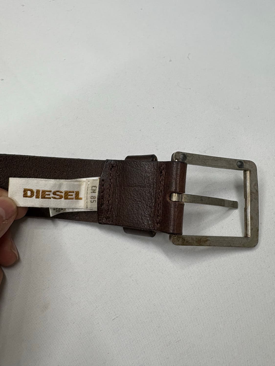 DIESEL 디젤 웨스턴 리얼레더 벨트 상품이미지3