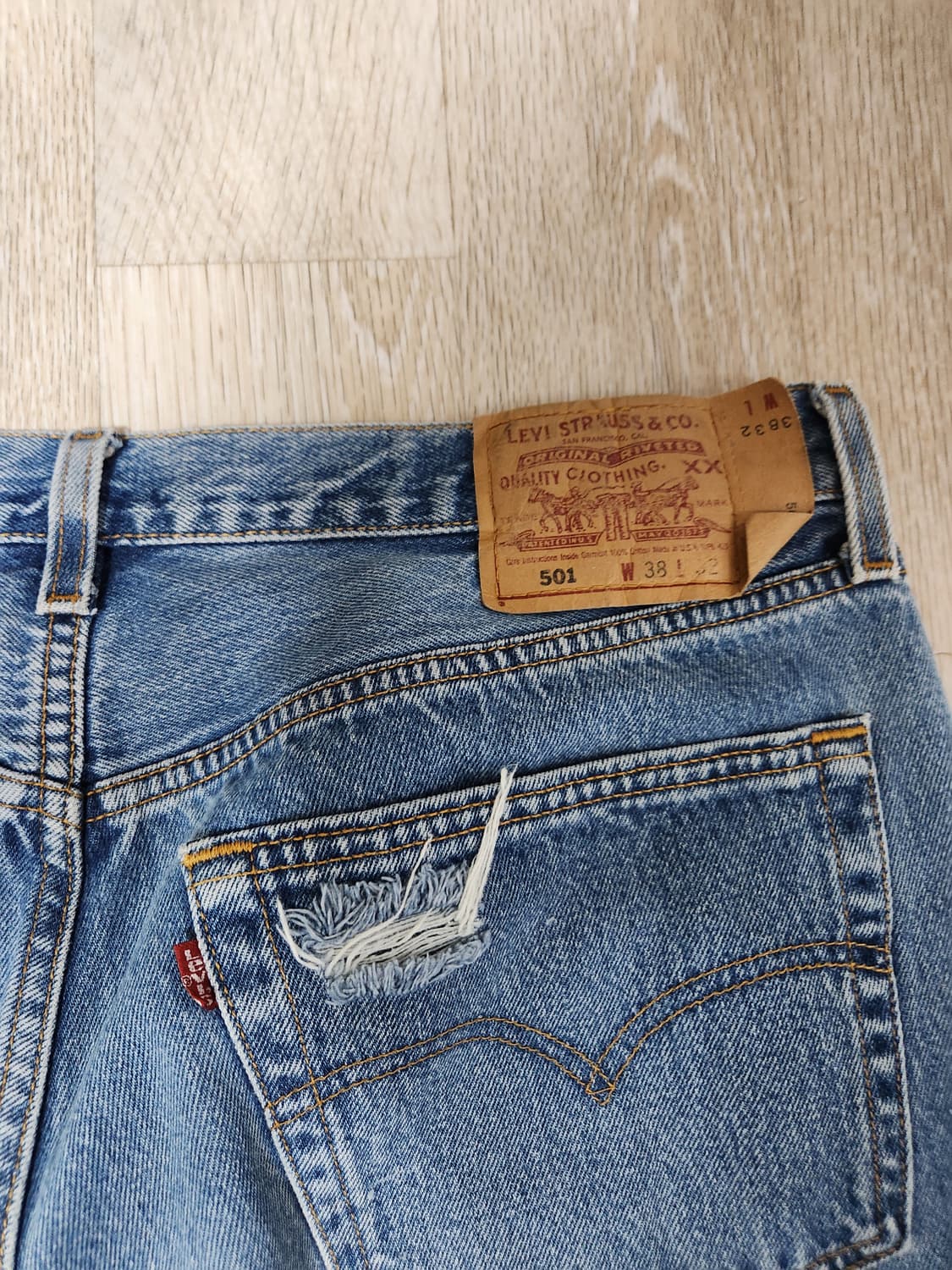levis 90's 501 made in usa 38/32 상품이미지3
