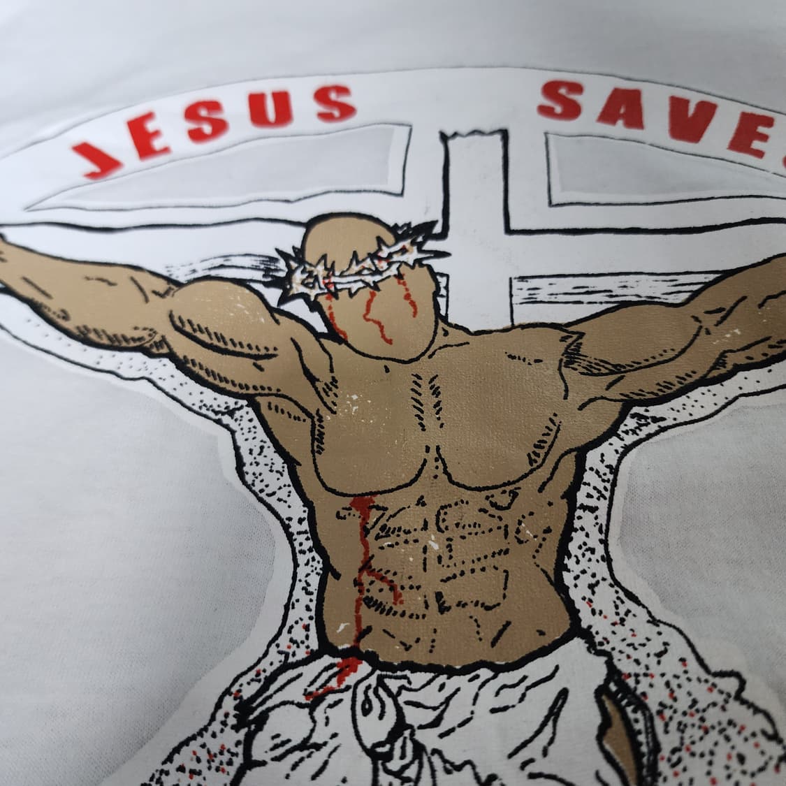 [XL] 90s 지저스 세이브 JESUS 빈티지 티셔츠 상품이미지3