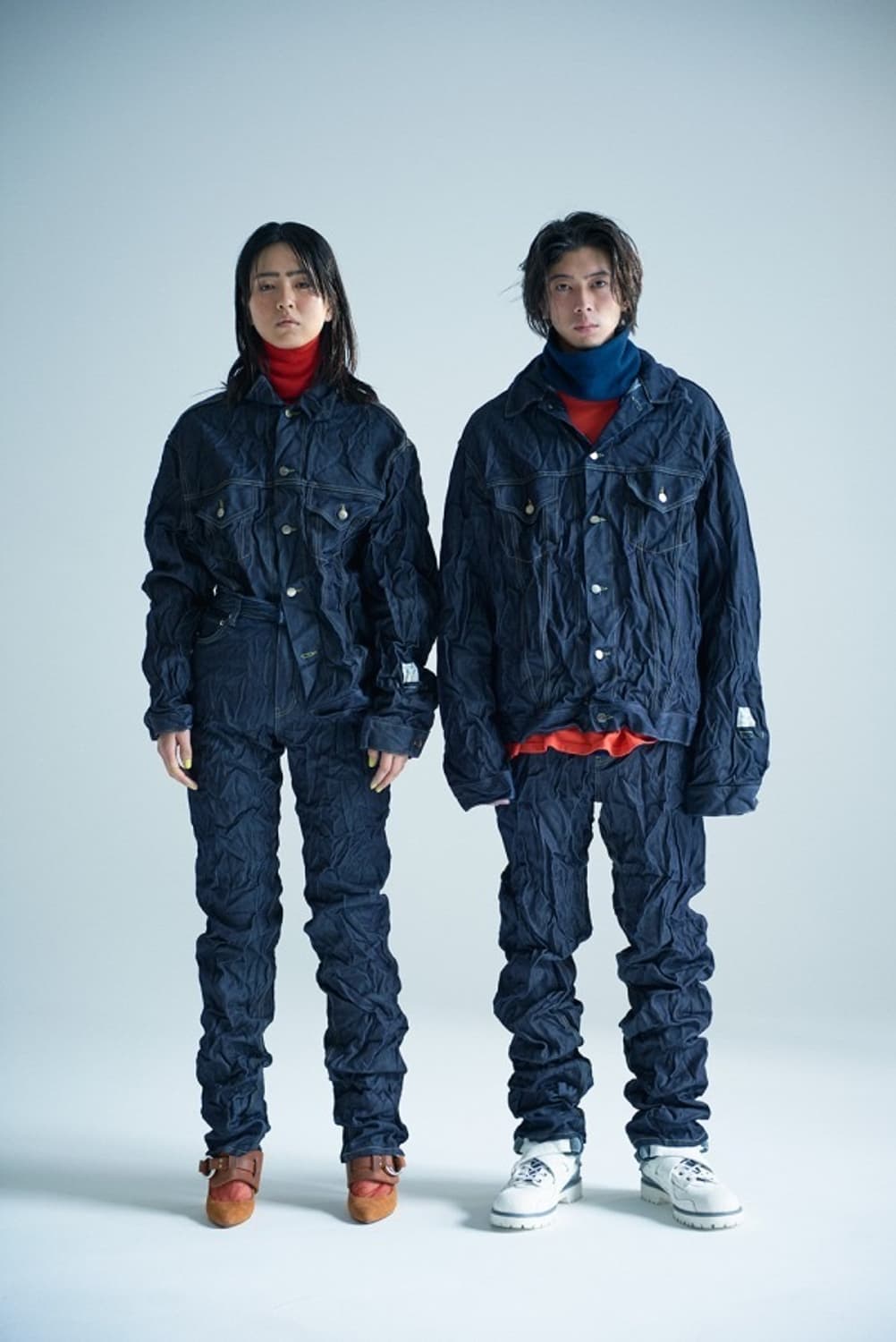 Facetasm 퓨어 울 링클 데님 자켓 상품이미지7