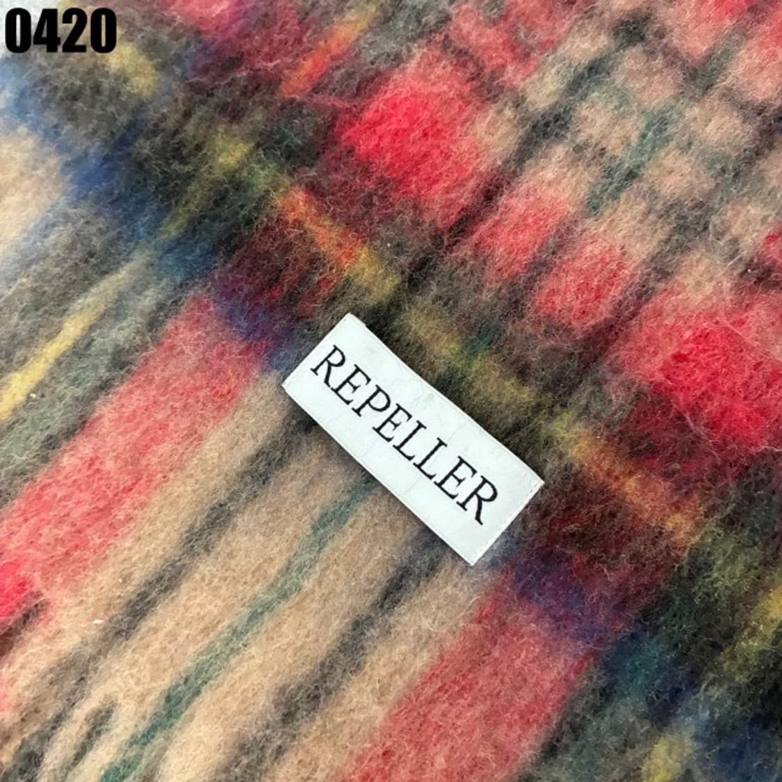REPELLER 체크 패턴 머플러 상품이미지2