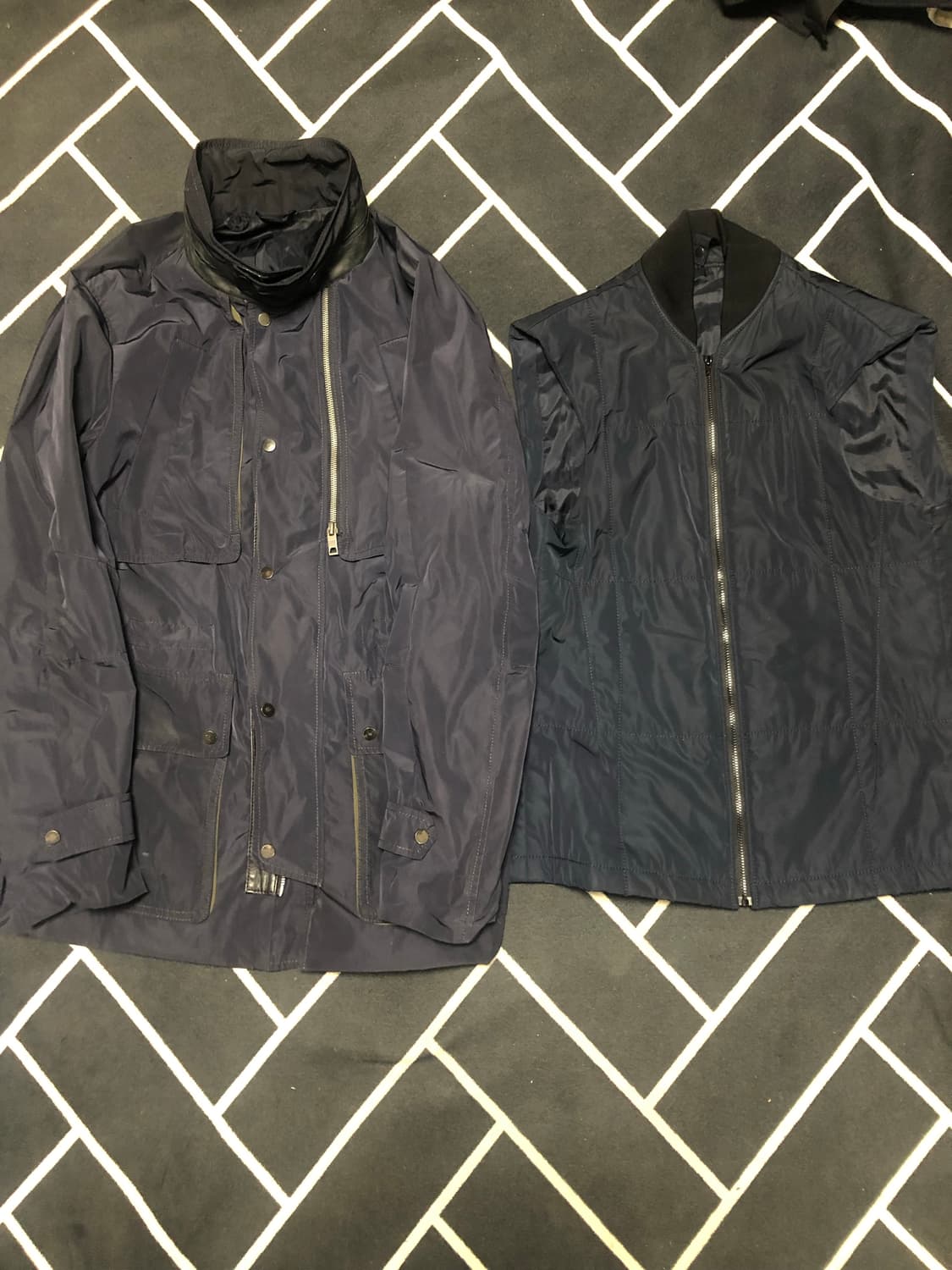 (횡재가)솔리드옴므 2 in 1 야상패딩/타임 시스템 스톤 몽클레어프라다 상품이미지2