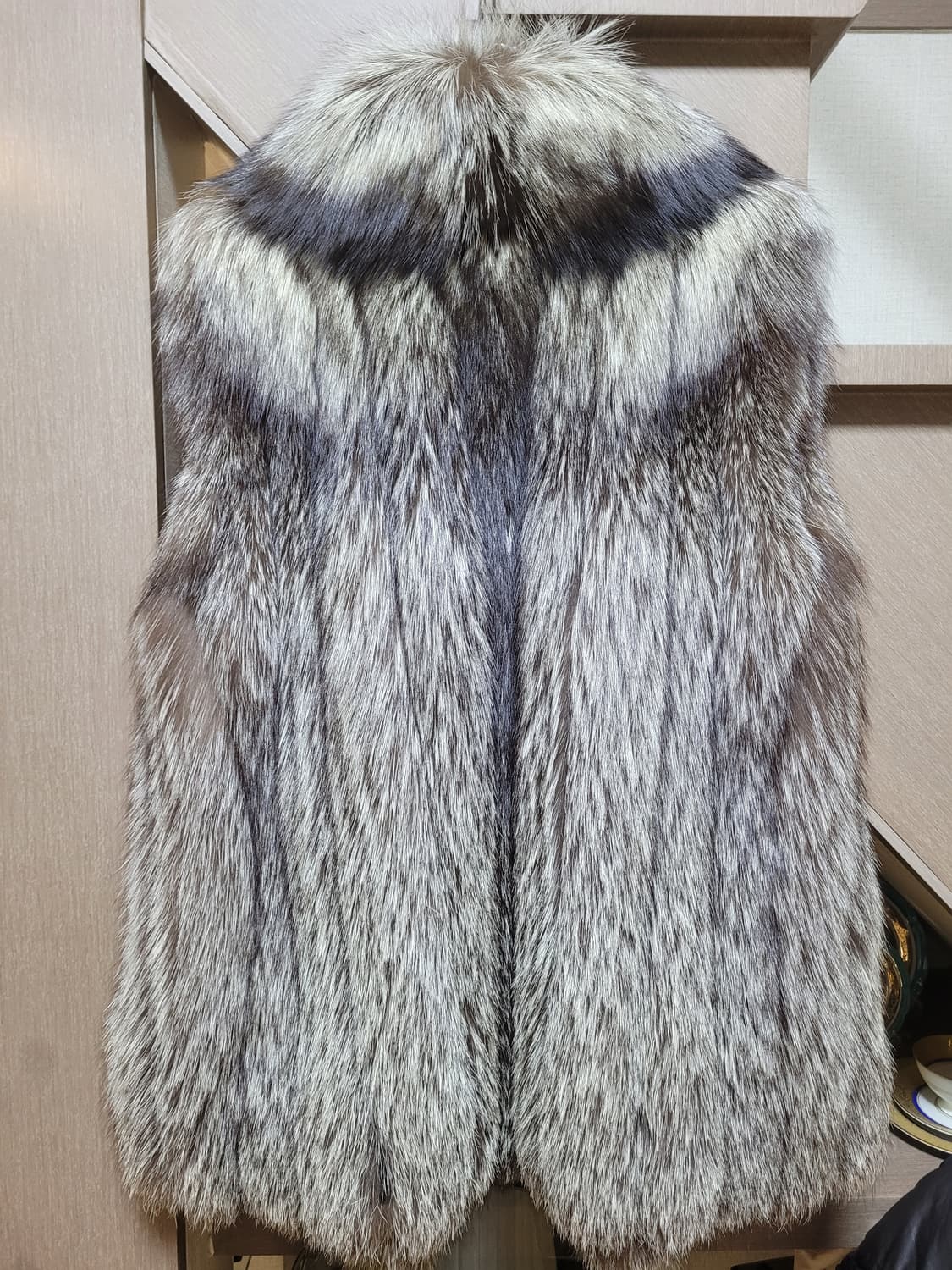 사가폭스 로얄등급 실버폭스 베스트 조끼 상품이미지2