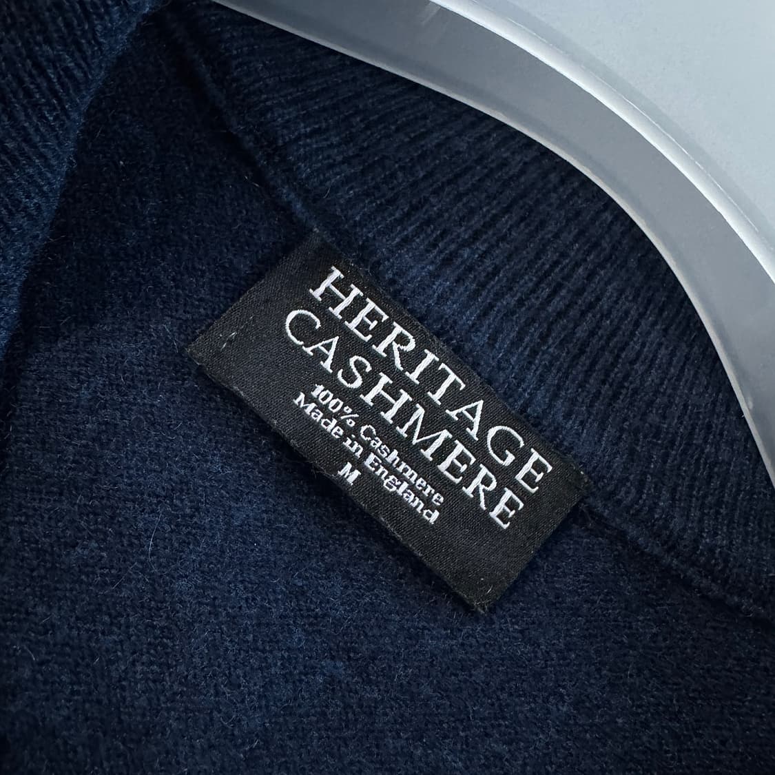 헤리티지 캐시미어 하프 집업 니트 탑 상품이미지2
