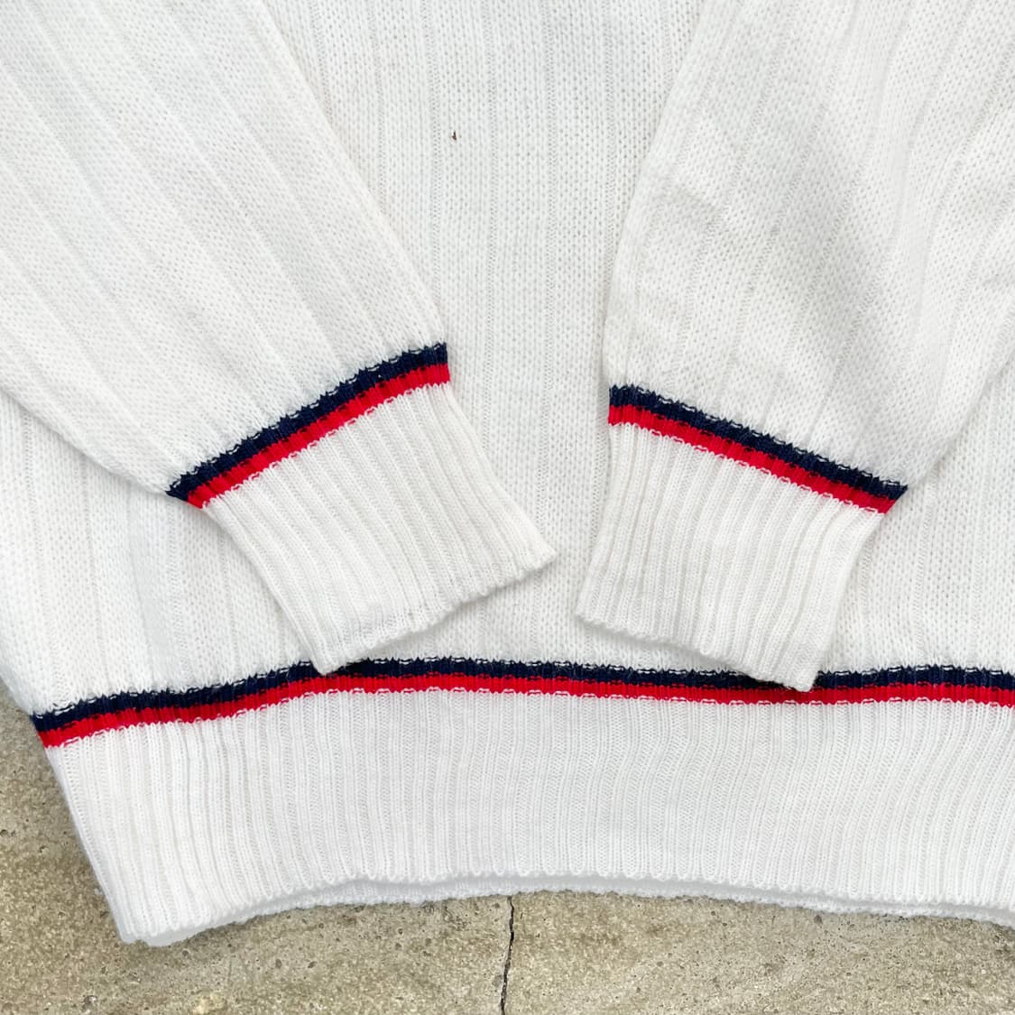 90's 라코스테 아크릴 스웨터 L-XL 상품이미지5