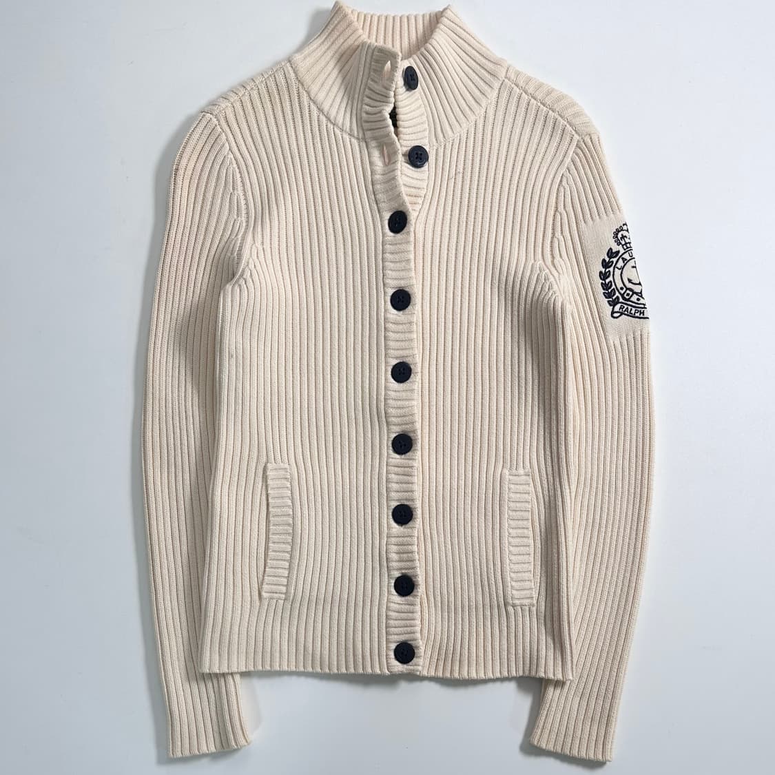 로렌 랄프로렌 니트 버튼 하이넥 가디건 상품이미지1