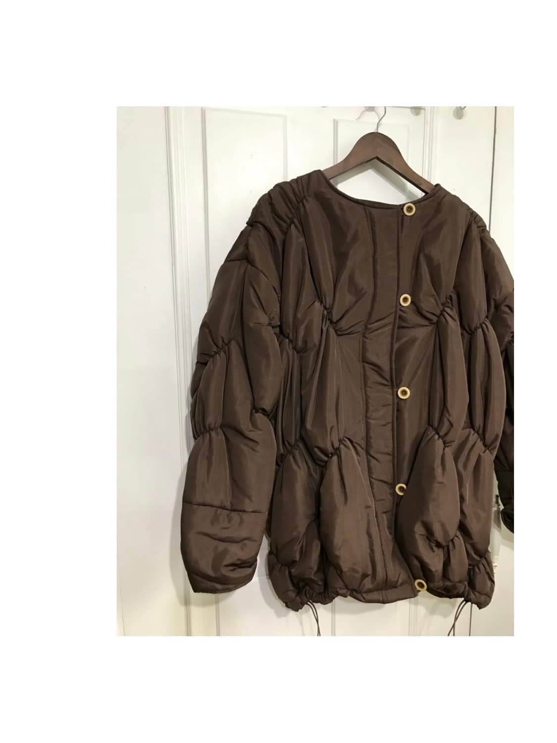 clode 브라운 퍼프 빈티지 패딩 상품이미지1