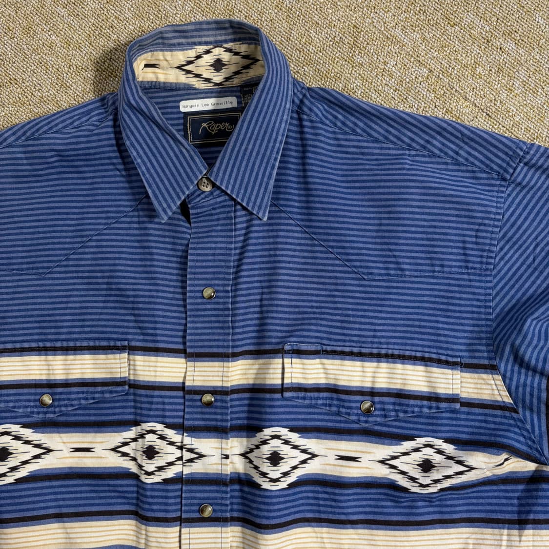 로퍼 Roper 웨스턴 스타일 셔츠 블루(M) 상품이미지4