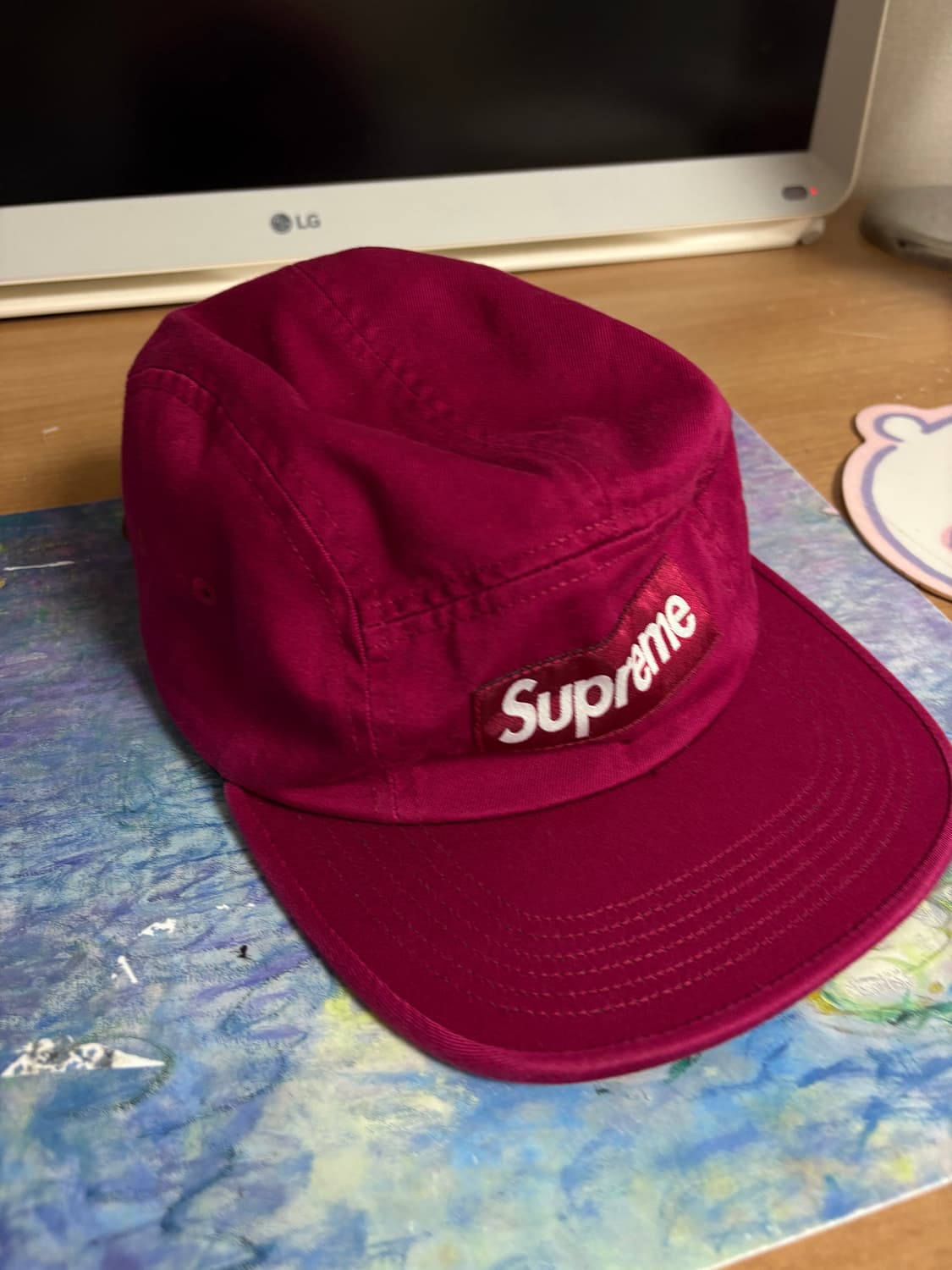 슈프림 캠프캡 마젠타 24FW (영국 구매) 상품이미지2