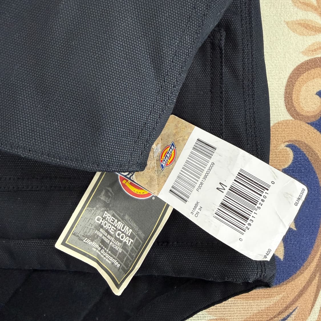 (M)디키즈 DICKIES 코듀로이 칼라 워크자켓(블랙,새상품) 상품이미지2