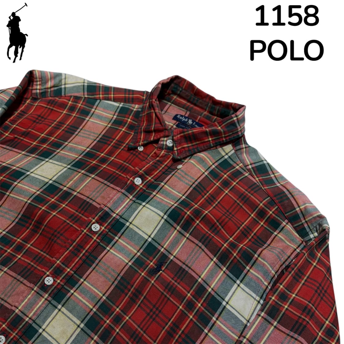폴로 빈티지 체크 셔츠 L 상품이미지4