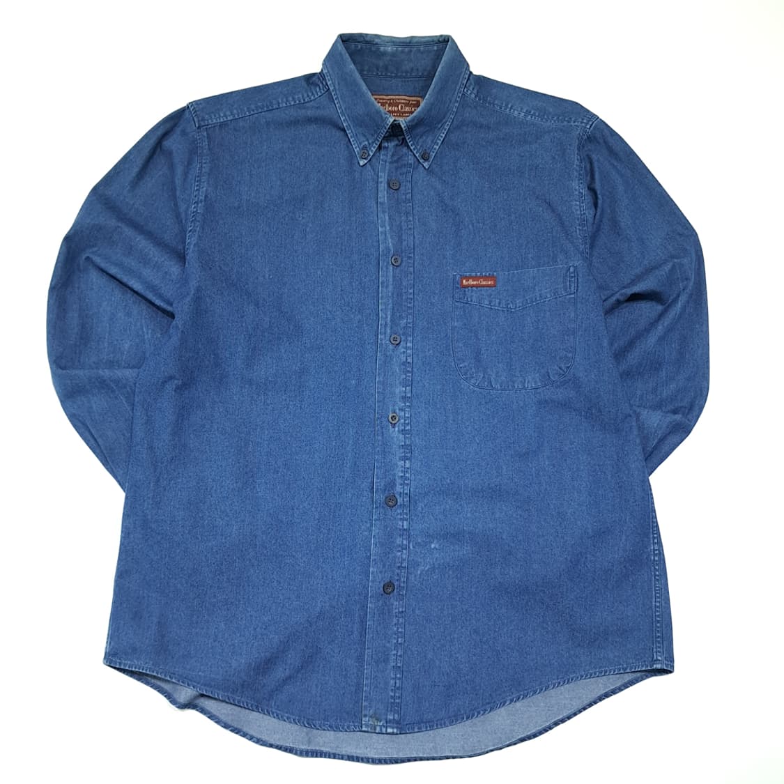 CL374 L 말보로클래식 90s 포르투갈산 인디고 데님셔츠 남방 상품이미지1