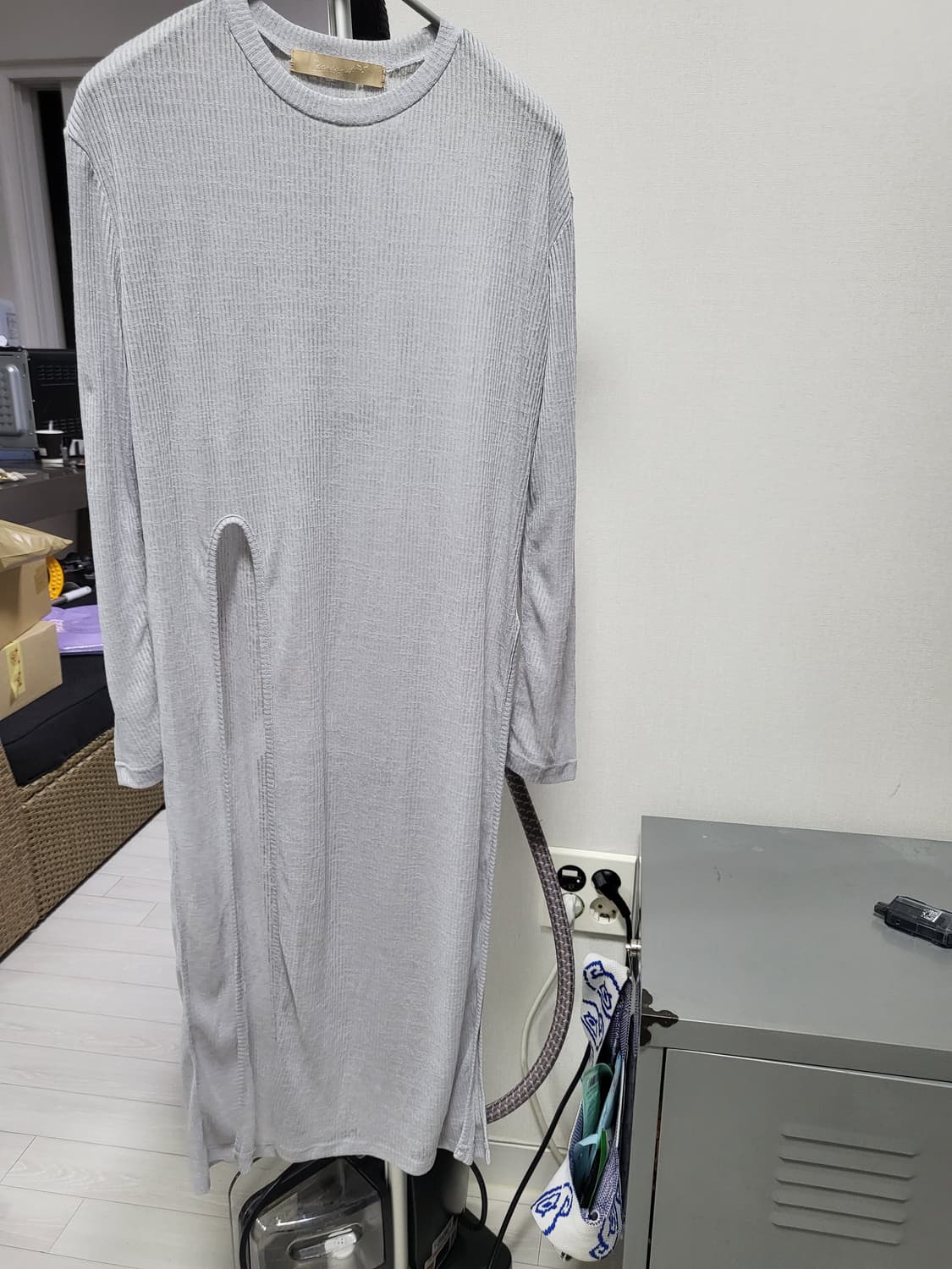 (새제품)Leave it 니트 롱 레이어드 F 원피스 코스 니트원피스 상품이미지1