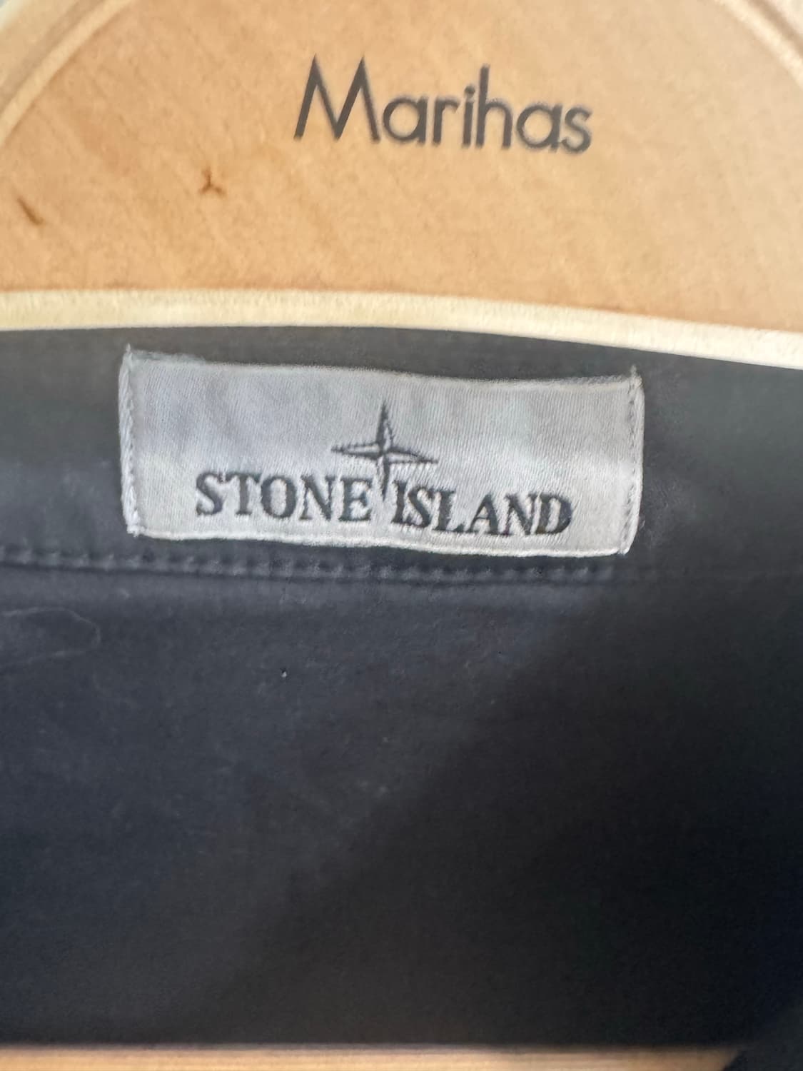 스톤 아일랜드 10210 더블 포켓 코튼 오버셔츠 블랙 - 23SS s 상품이미지3