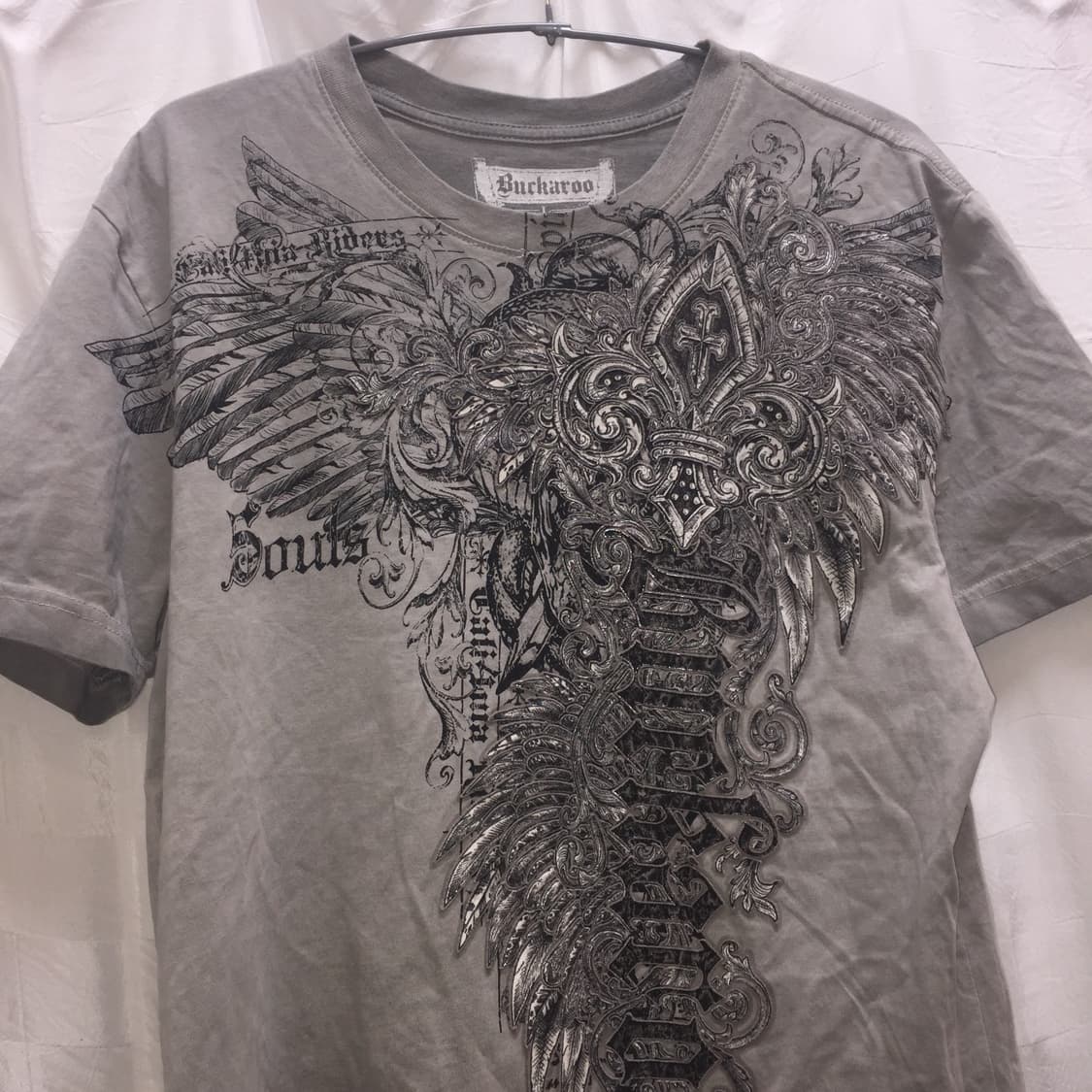 Buckaroo 버커루 고스펑크 고딕 날개 반팔티 상품이미지1