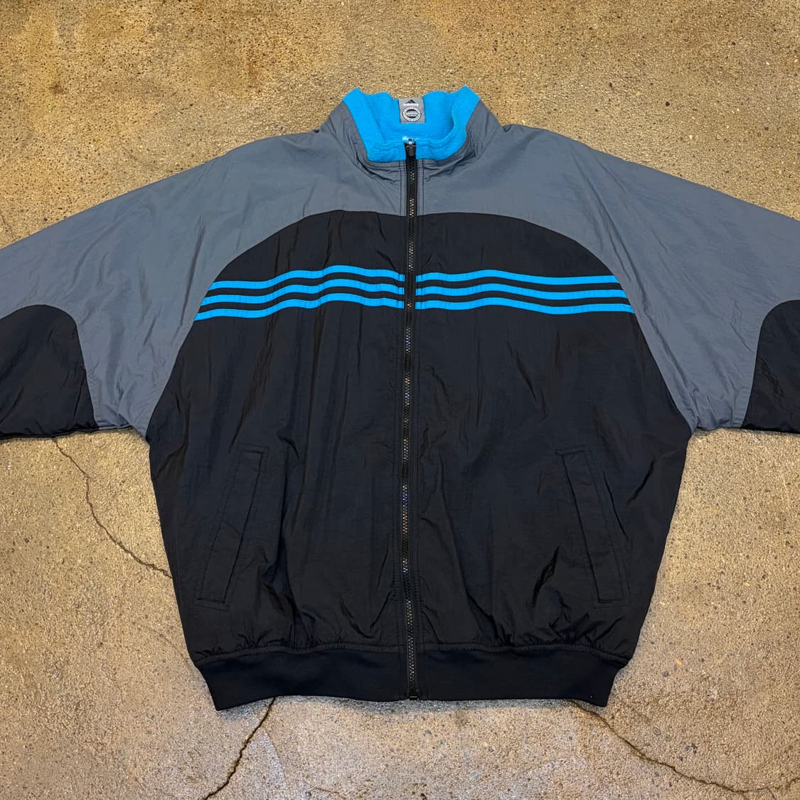 90s USA 빈티지 아디다스 양면 후리스 플리스 바람막이 상품이미지2
