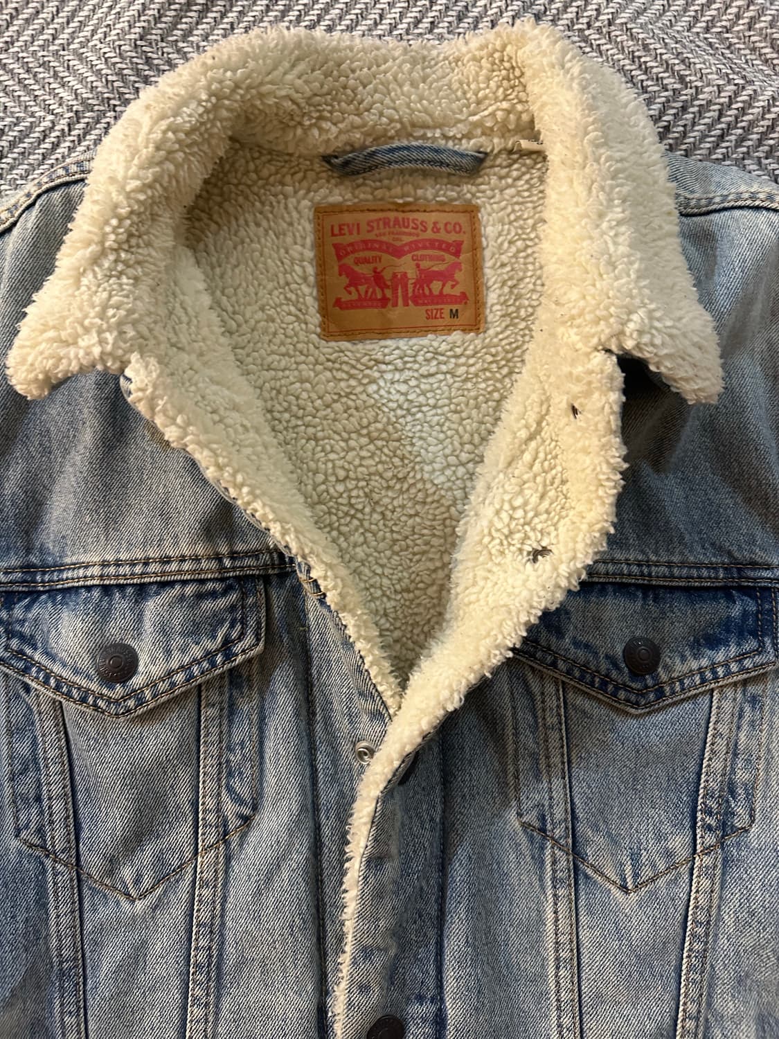 리바이스 양털 데님 트러커 m 상품이미지2