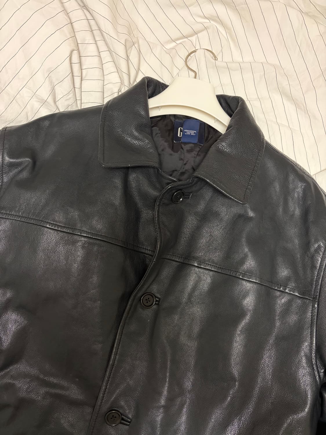 [L] 올드갭 레더 카코트 상품이미지3