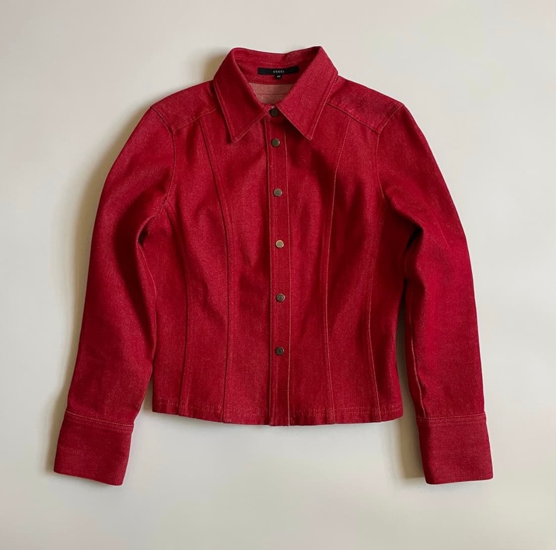 GUCCI RED DENIM JACKET 구찌 레드 데님 자켓 상품이미지1
