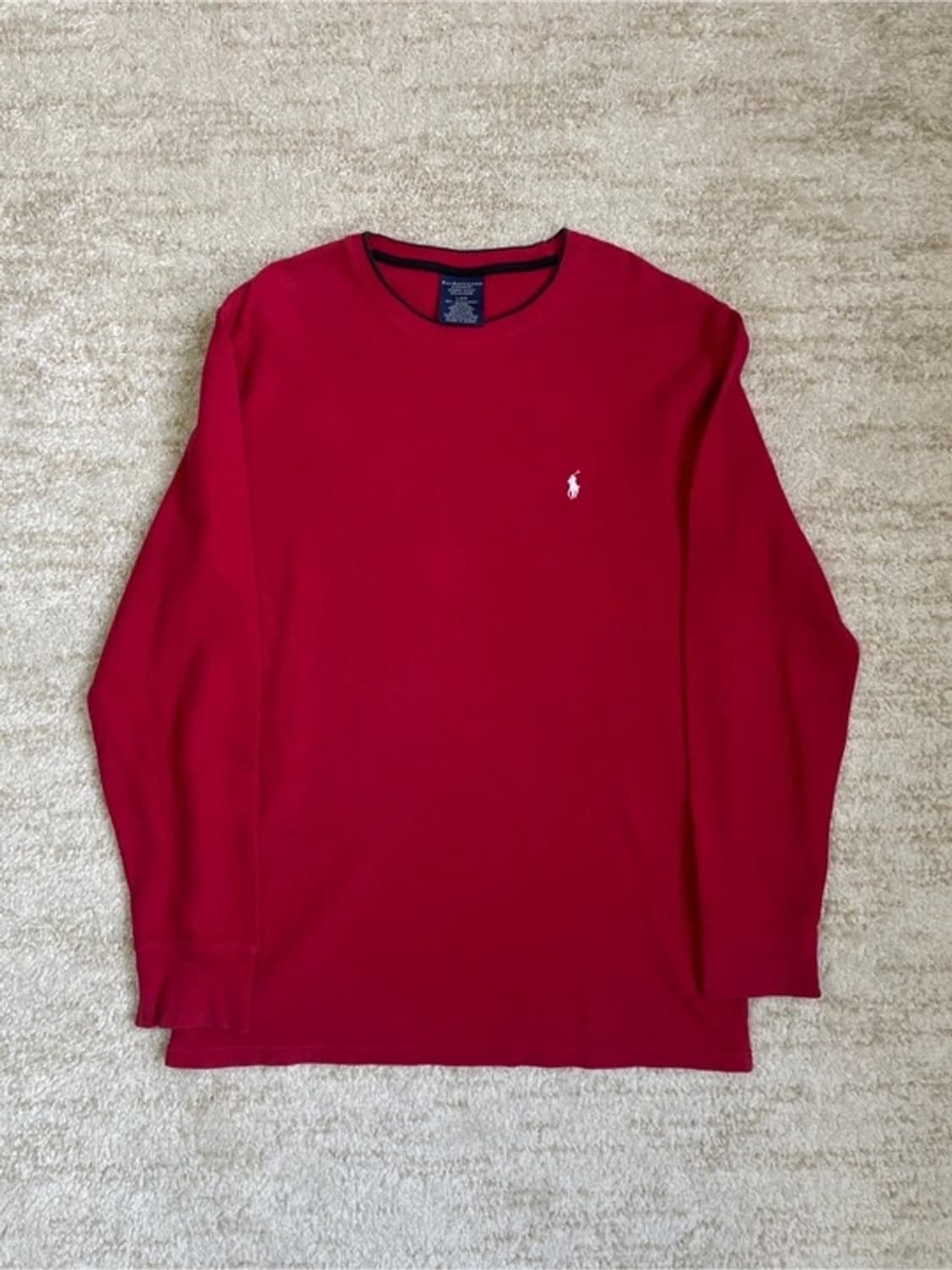 [L] 폴로 랄프로렌 와플 롱 슬리브 써멀 긴팔 티셔츠  상품이미지1