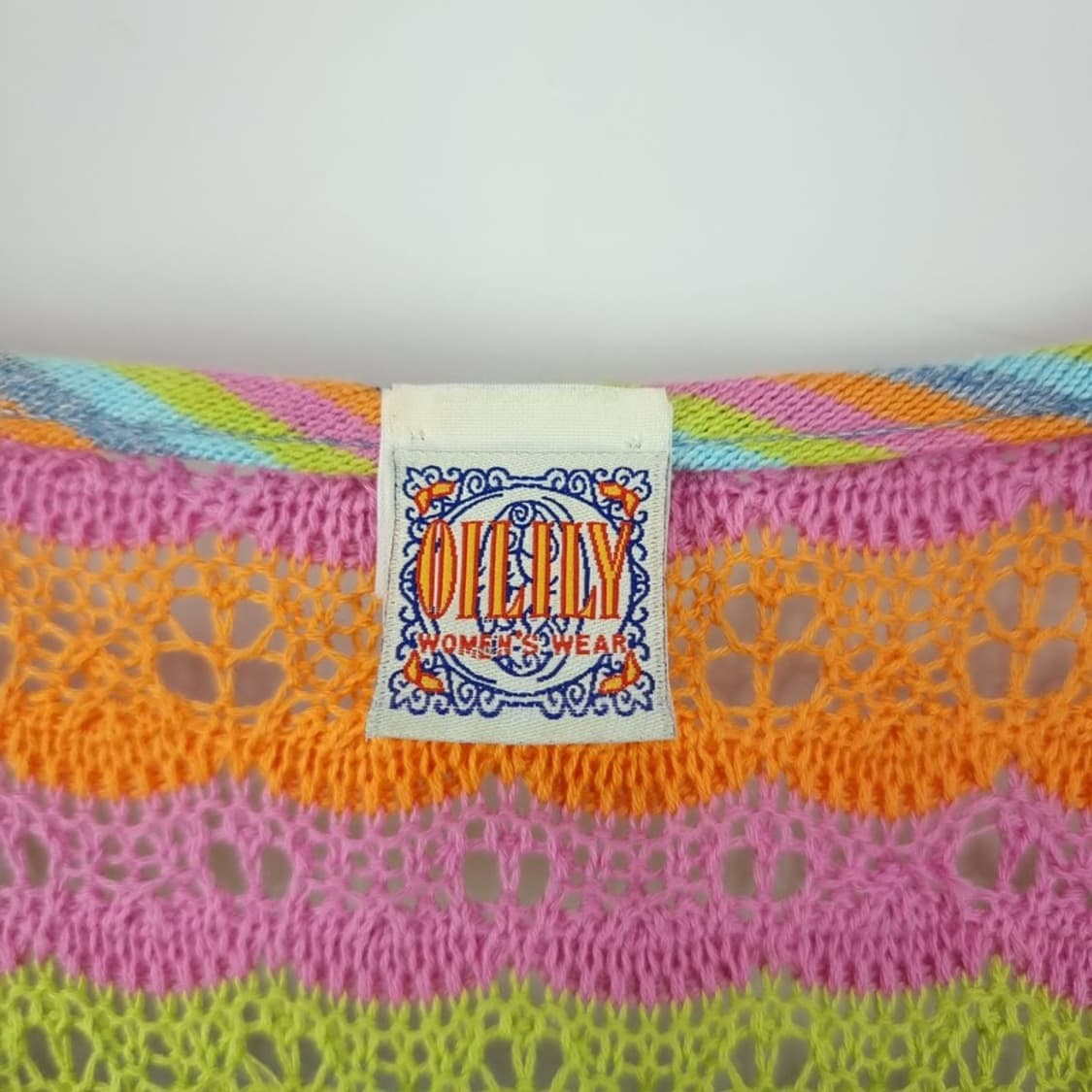 [오일릴리] 에스닉 스트라이프 패턴 니트 가디건 P01508 상품이미지7